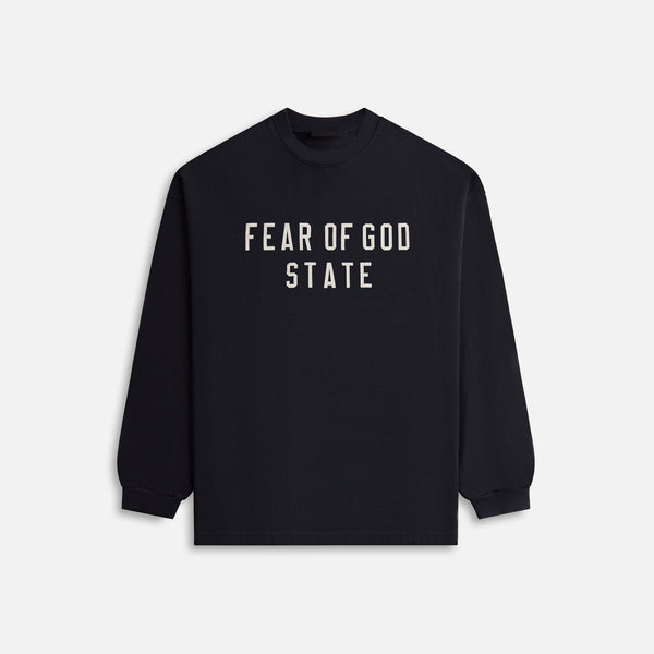 Essentials Heavy Long Sleeve Tee - Black – Kith