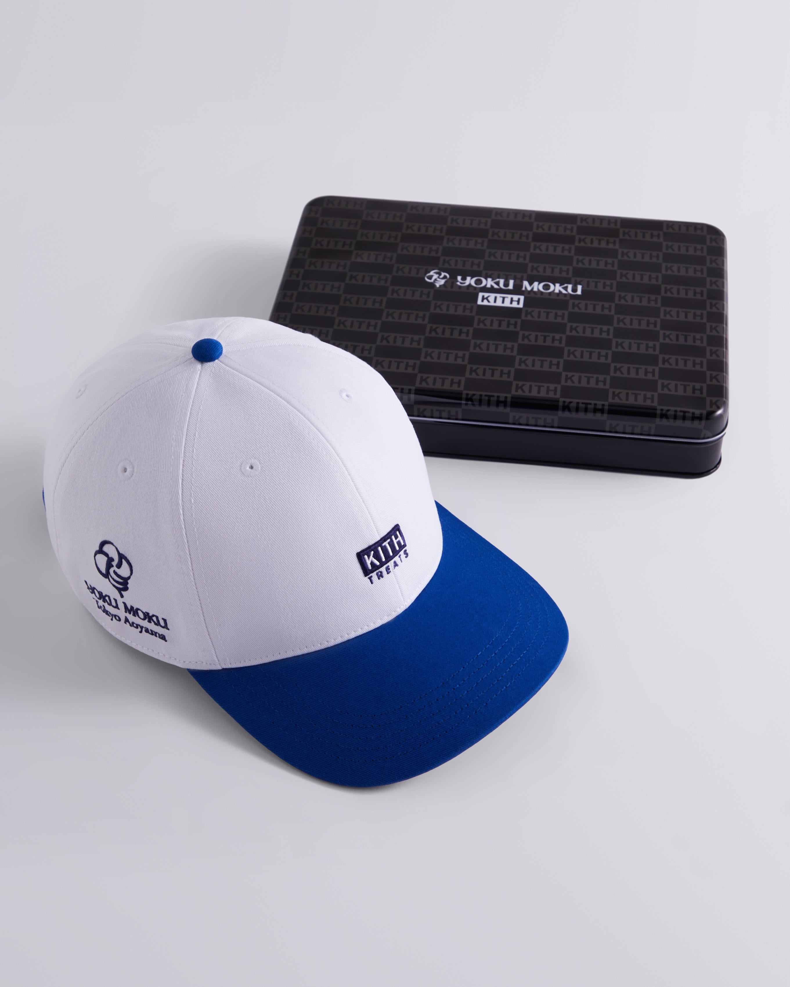 ⭐︎KITH TREATS × YOKU MOKU キャップ ホワイト/ブルー ⭐︎KITH TREATS × YOKU MOKU キャップ ホワイト/ブルー