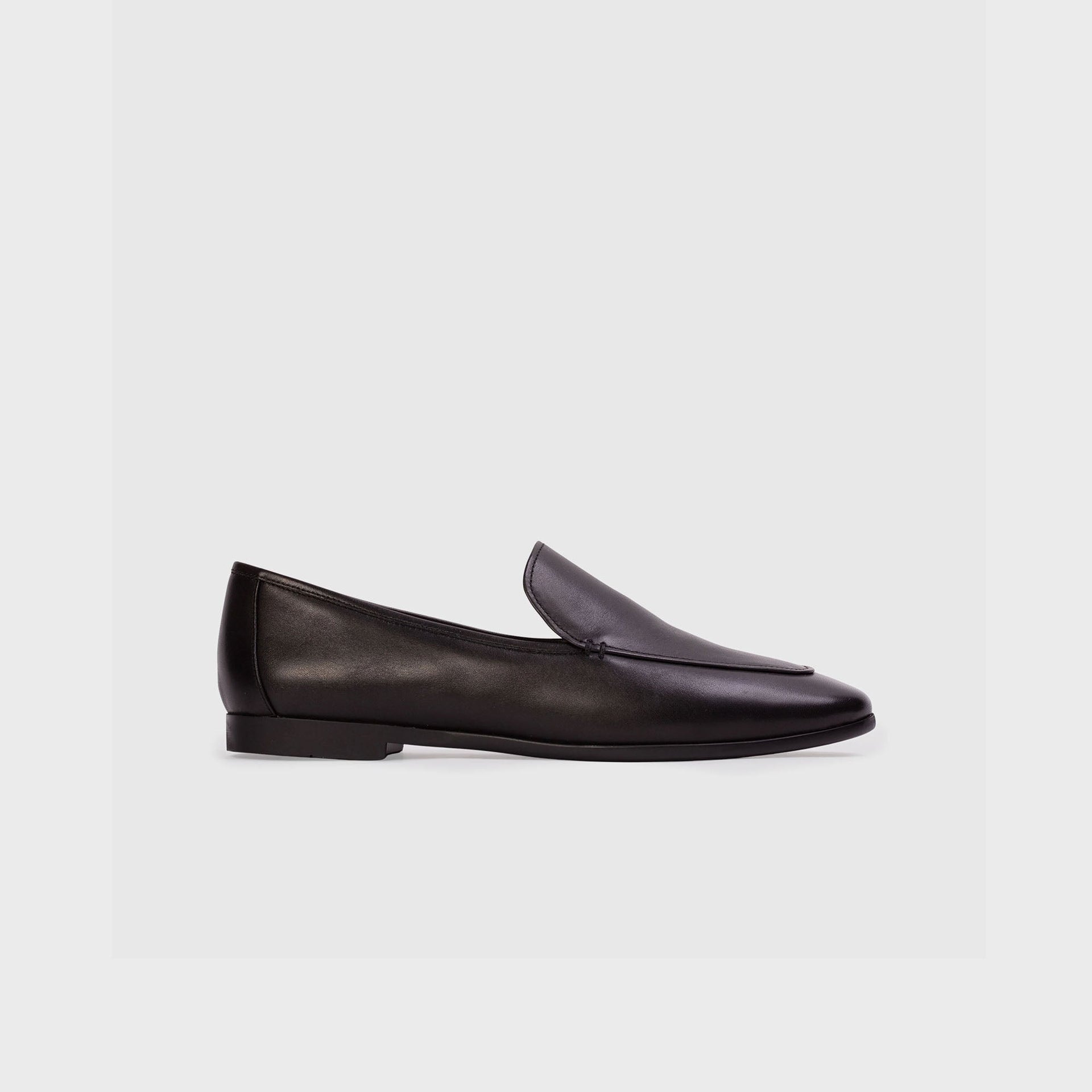 Black Suede Studio Loafer - Black