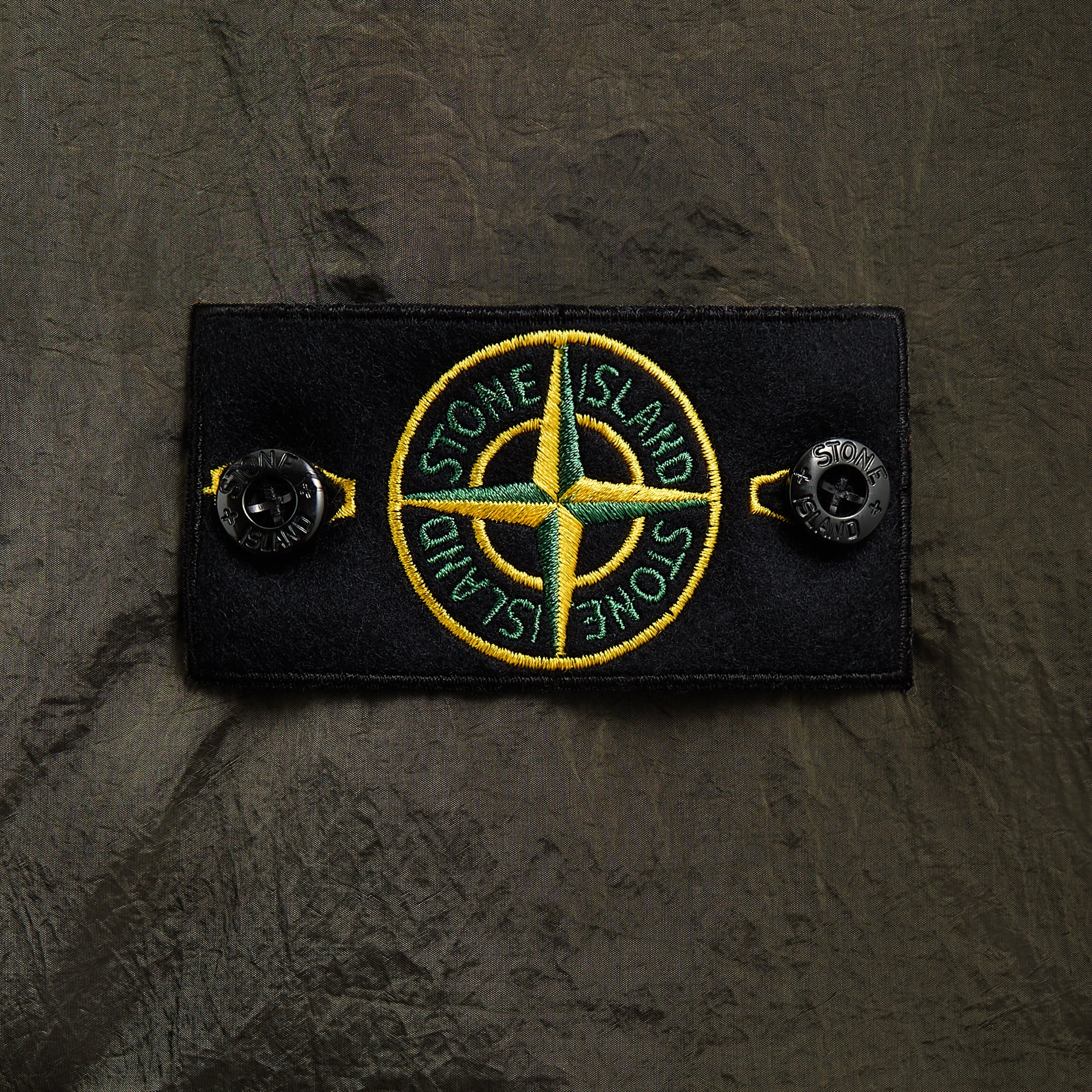 Stone Island Nylon Metal Garment Dyed Shirt - Military Green – Kith