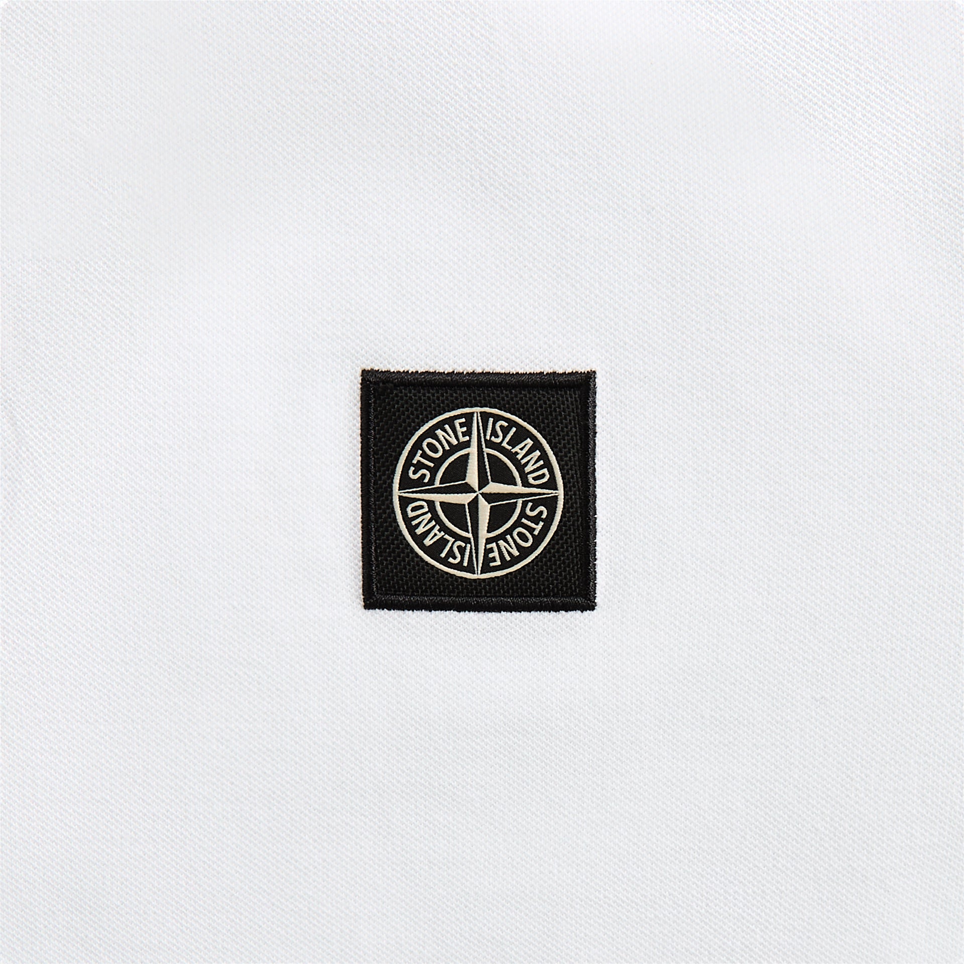 Stone Island Cotton Pique Polo - White