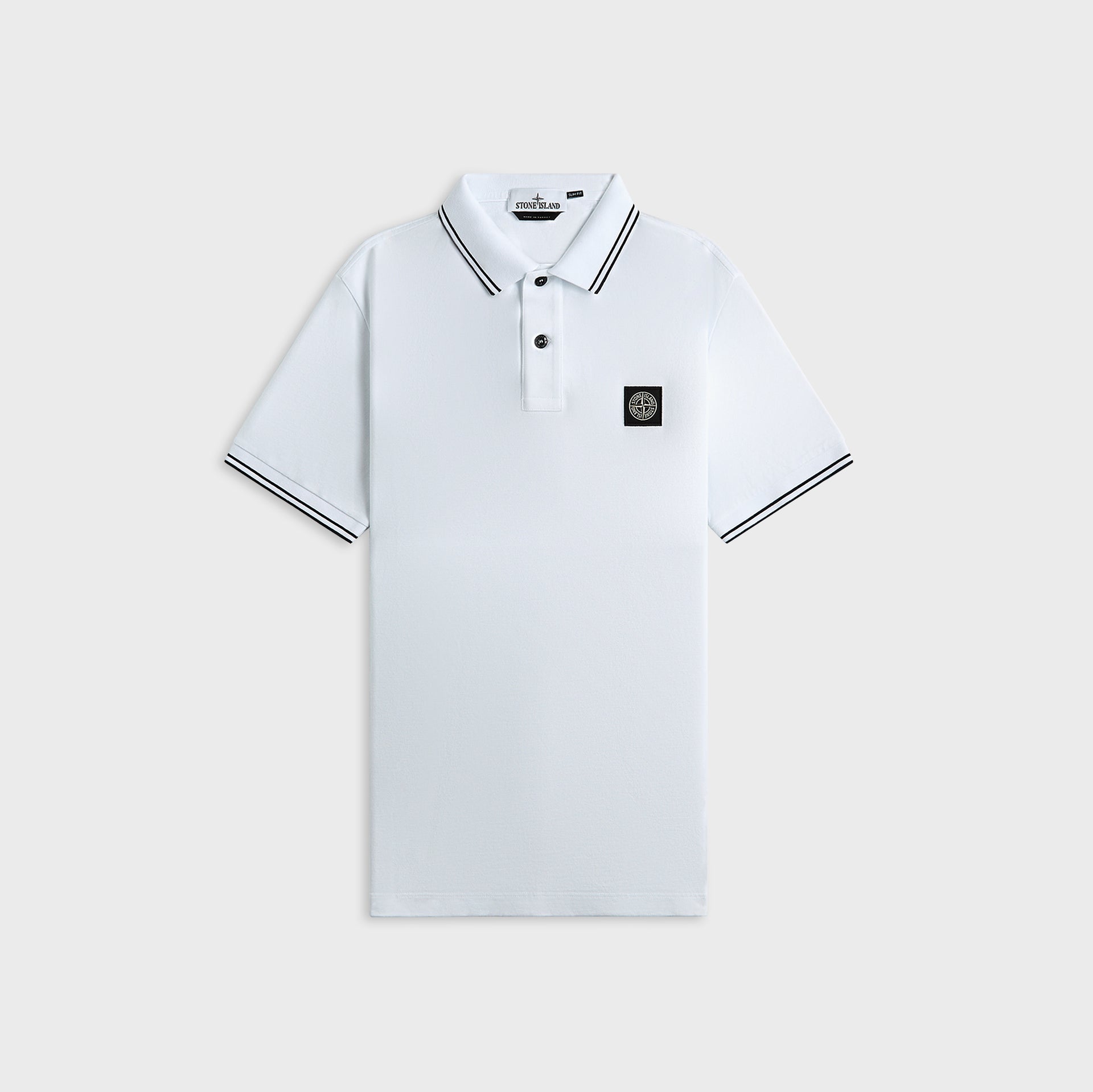 Stone Island Cotton Pique Polo - White