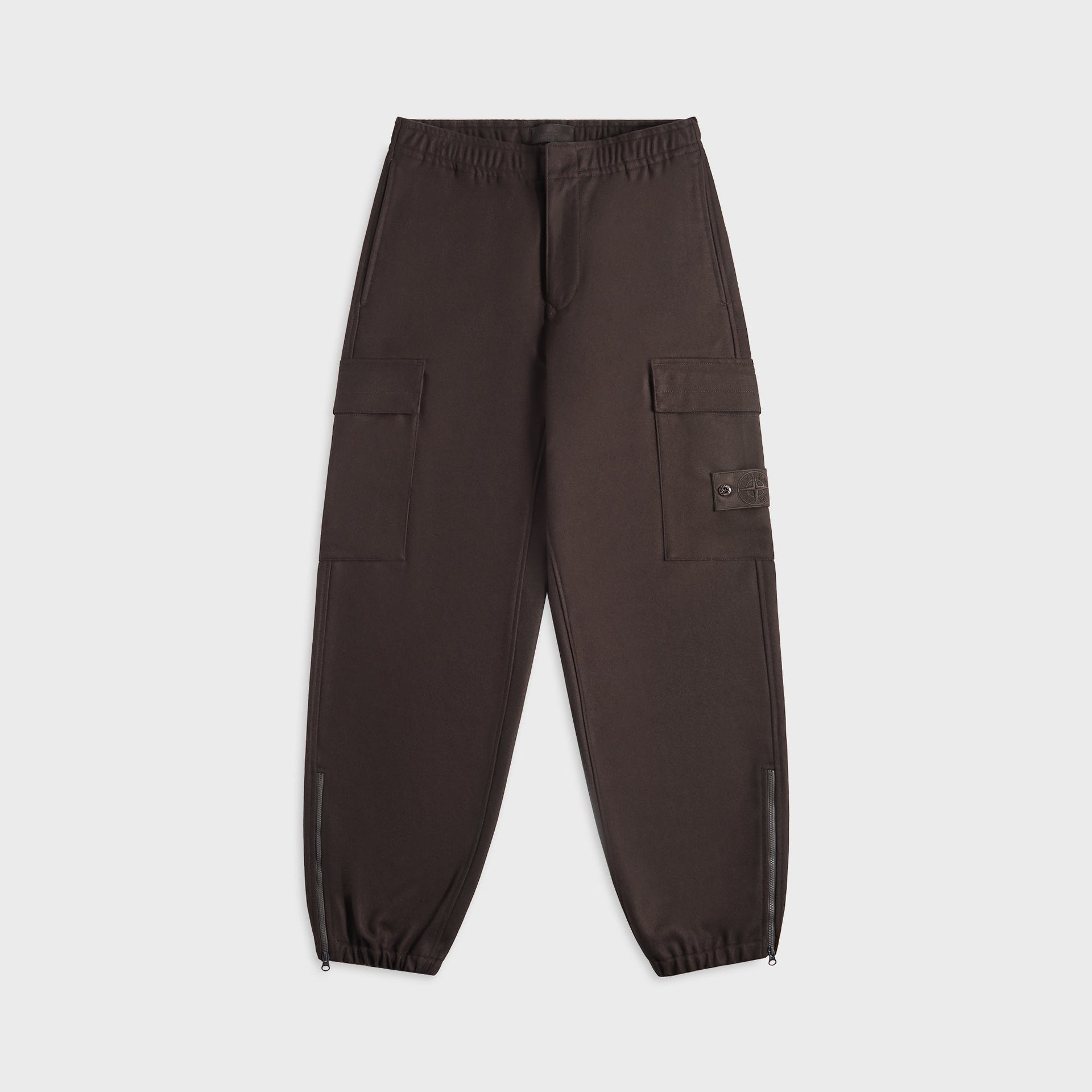 Stone Island Flannel Trousers - Dark Brown