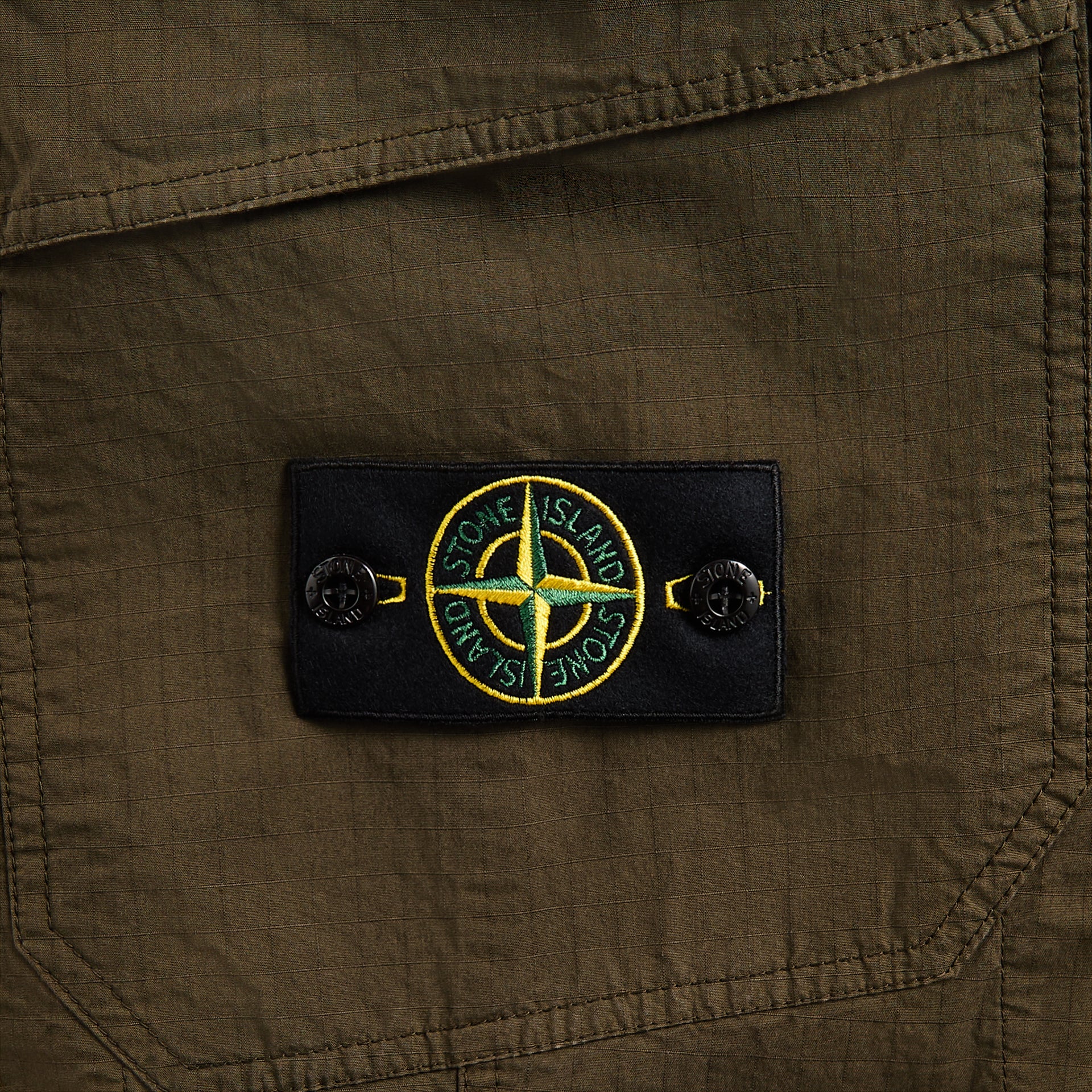 Stone Island Mil-Spec Stretch Ripstop-Tc Garment Dyed Cargo Pant - Military Green