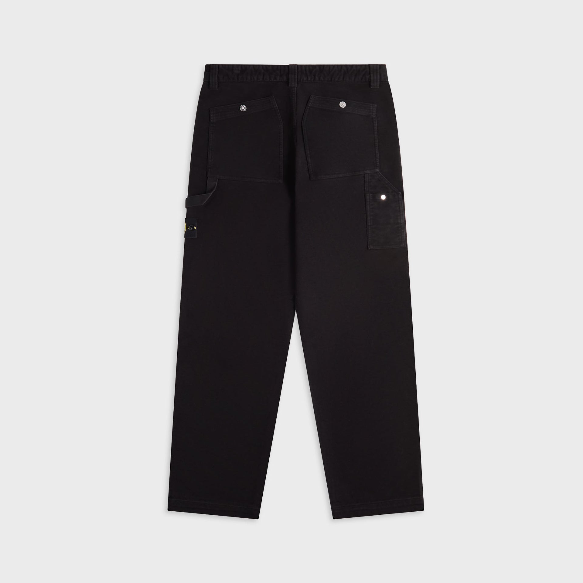 Stone Island Cotton Moleskin Trousers - Black