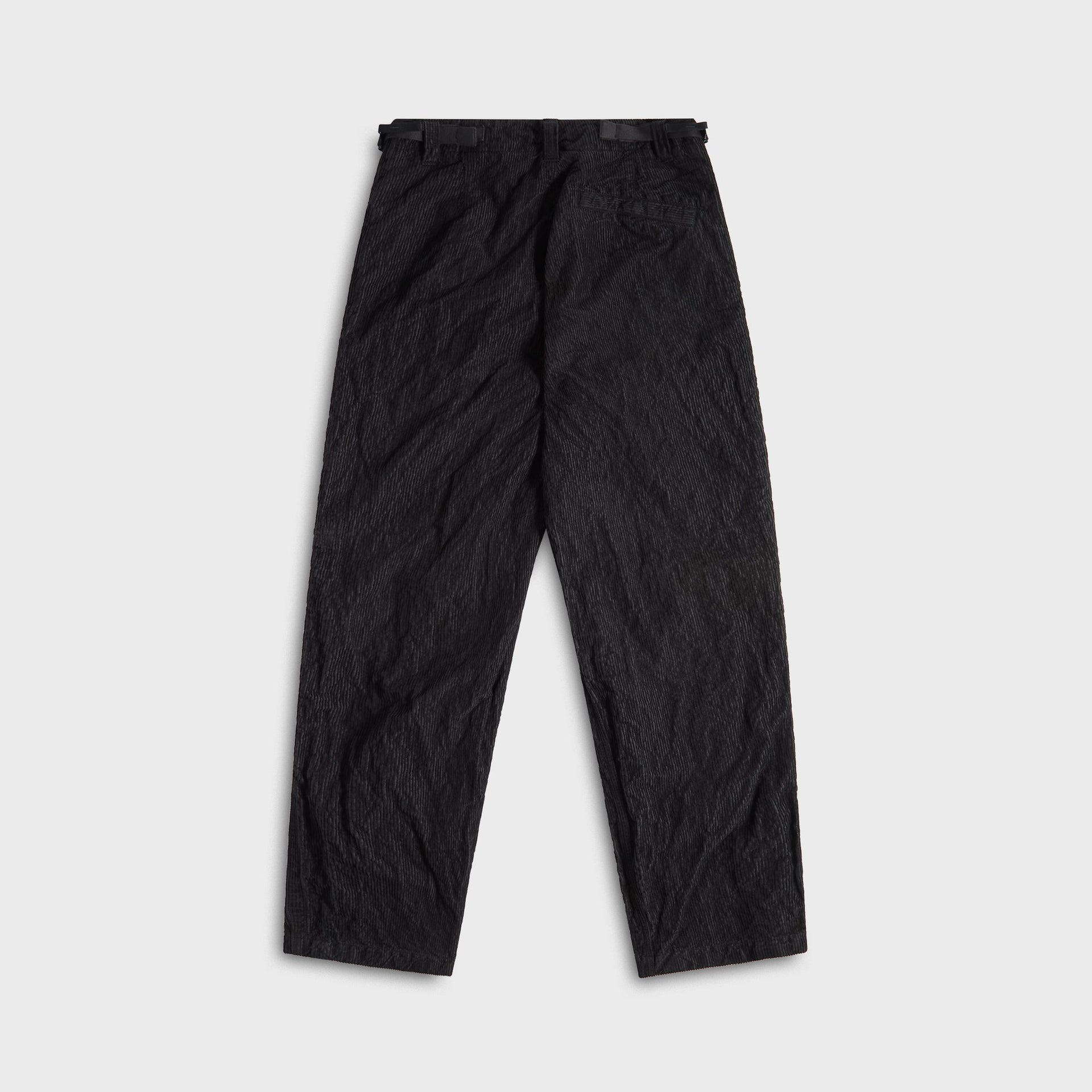 Stone Island Wrinkled Corduroy Trousers - Black