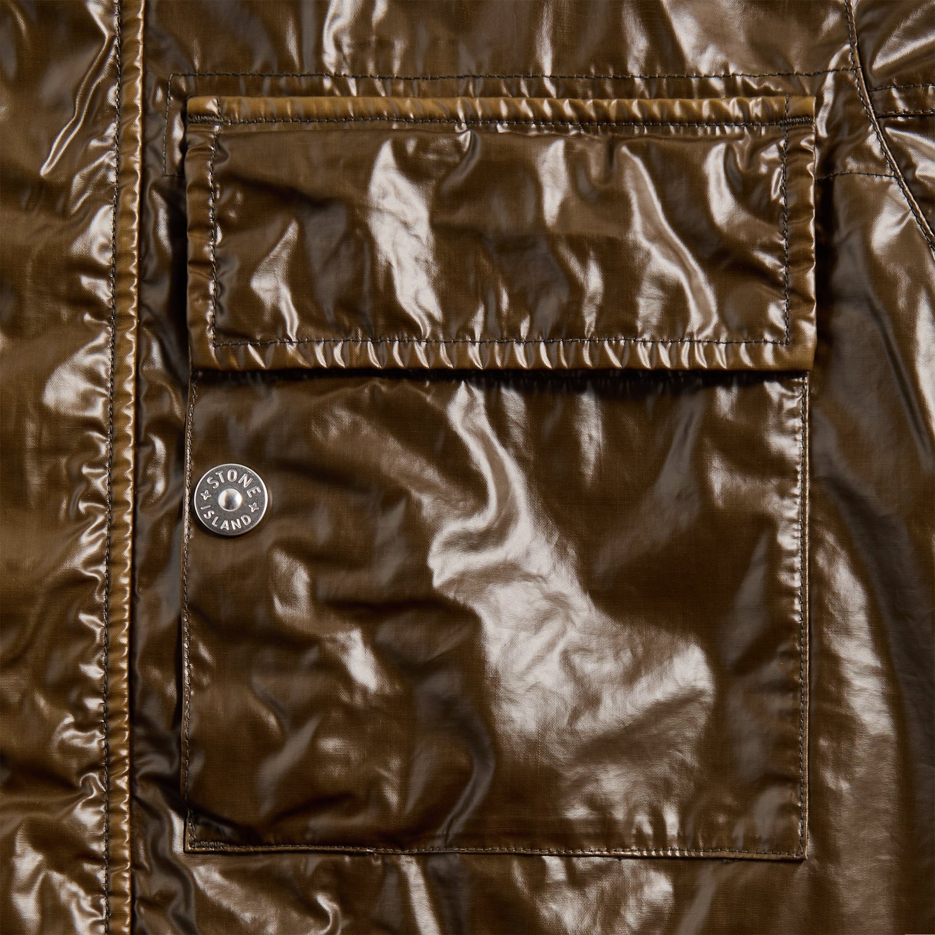 Stone Island Mussola GommatainTc Garment Dyed Jacket in Antique Rose