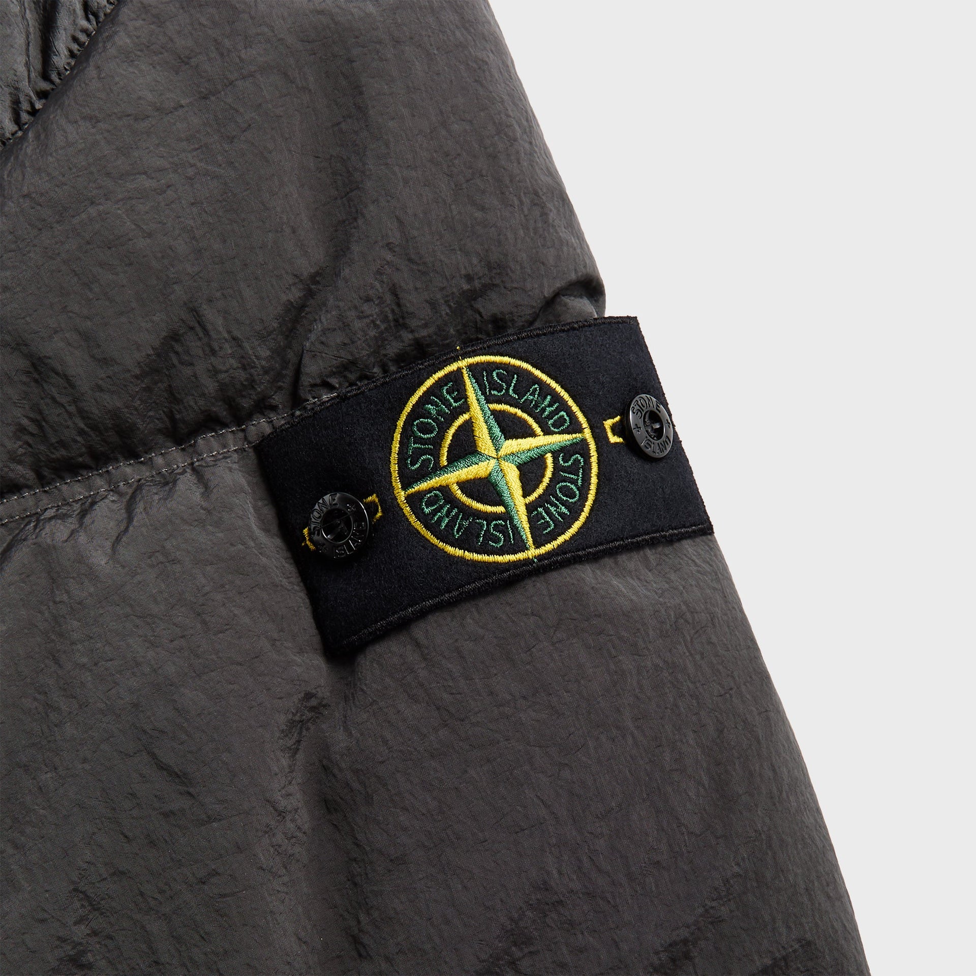 Stone Island Logo Patch Padded Jacket - Lead Grey