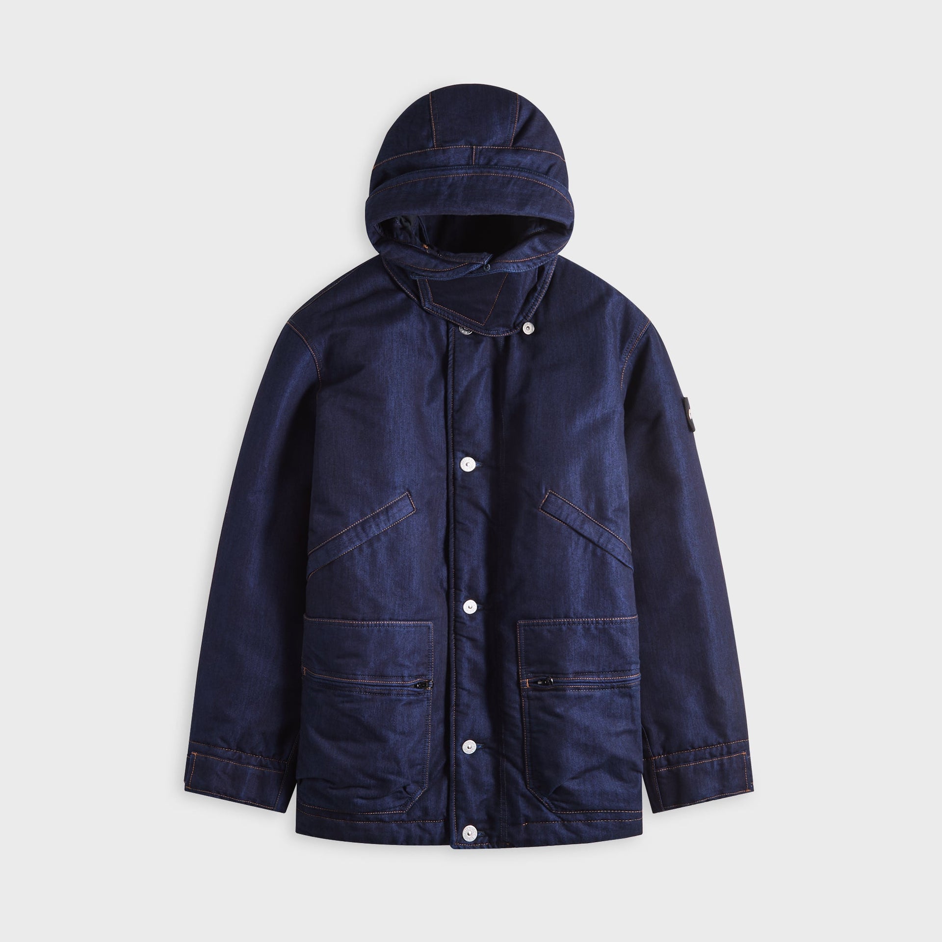 Stone Island Short Parka - Blue