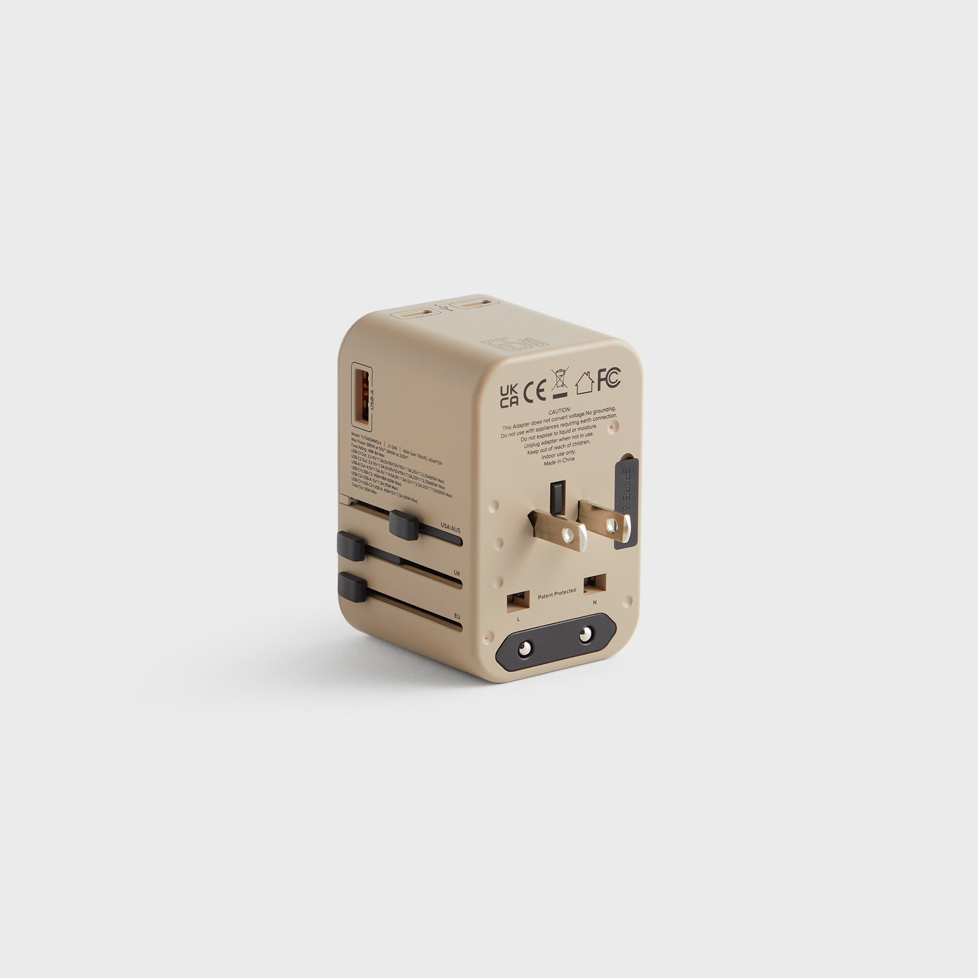 Kith for TUMI 65W Universal Power Adapter - Quicksand Kith for TUMI 65W Universal Power Adapter - Quicksand