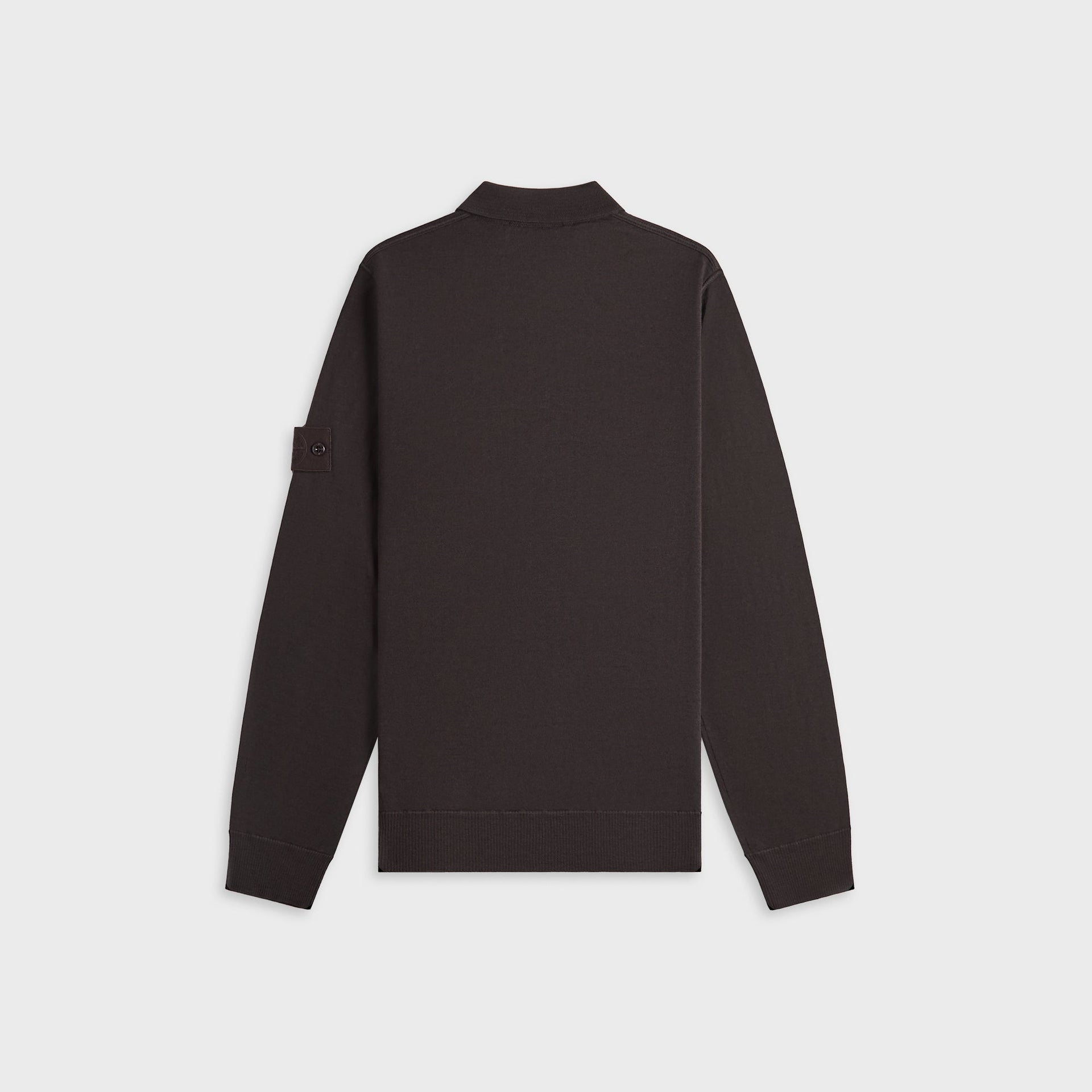 Stone Island Long Sleeve Polo - Dark Brown