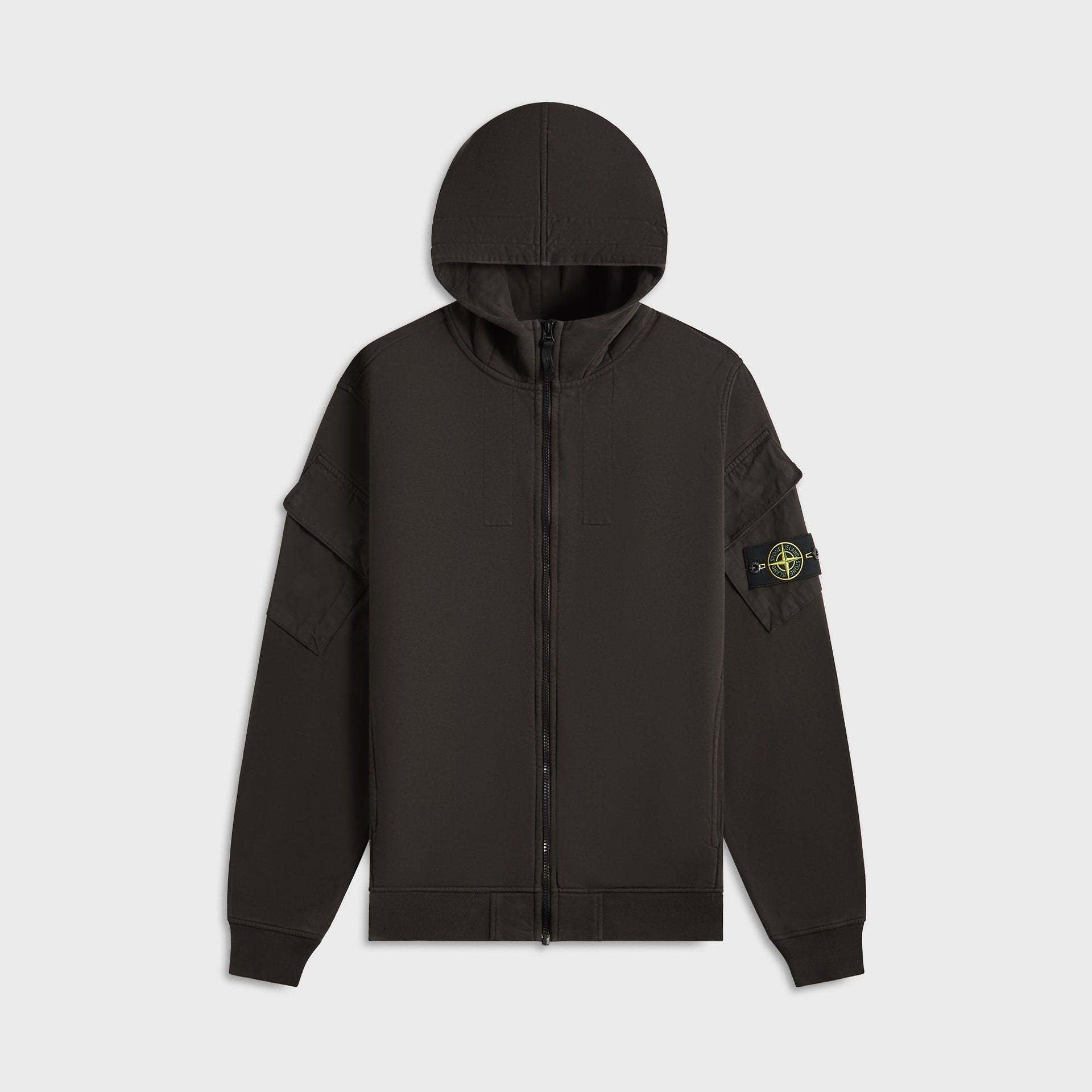 Stone Island Hoodie Sweater in Lead Grey