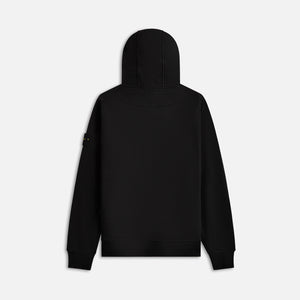 Stone Island Garment Dyed Cotton Hoodie - Black