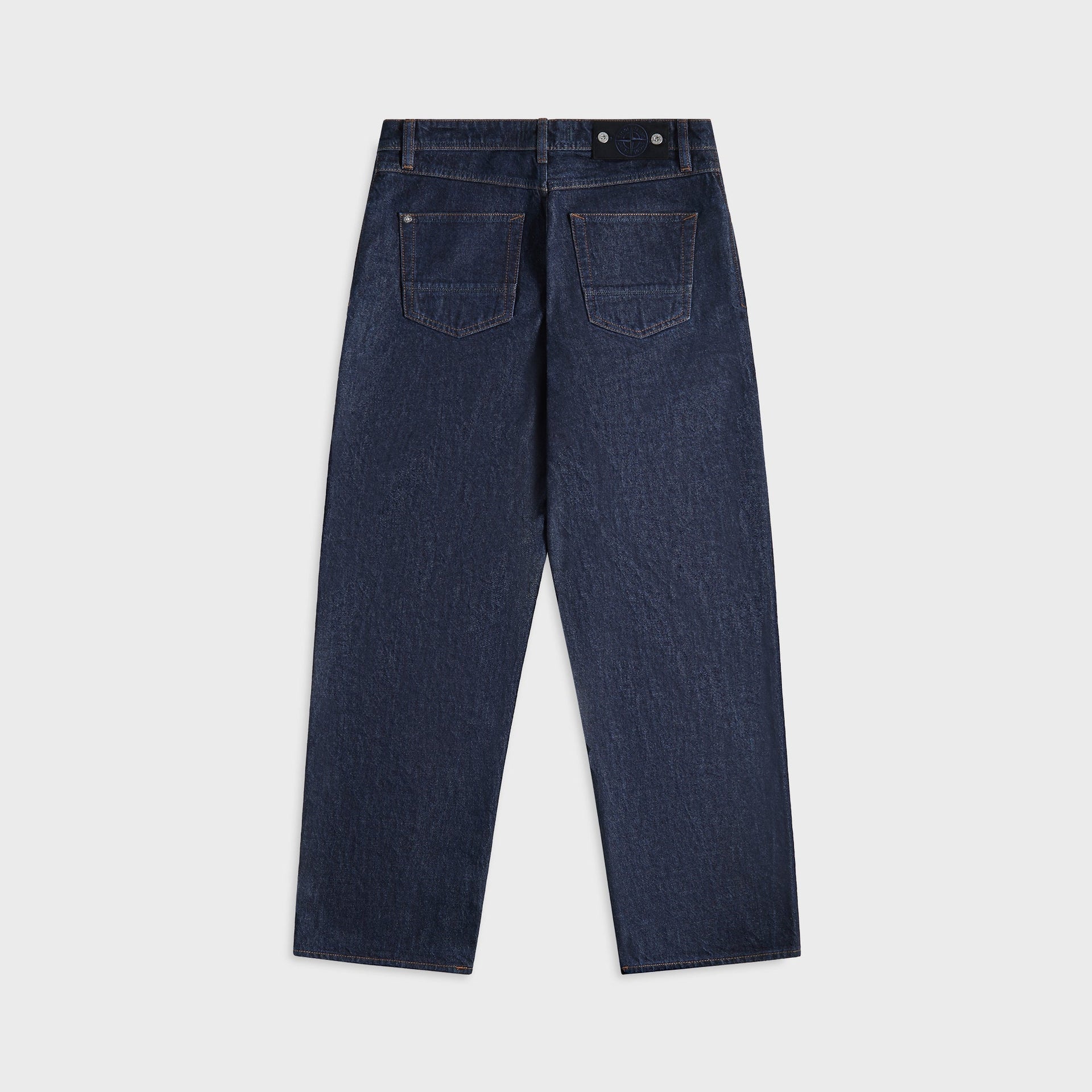 Stone Island Broken Twill Cotton Old Effect Pants - Blue