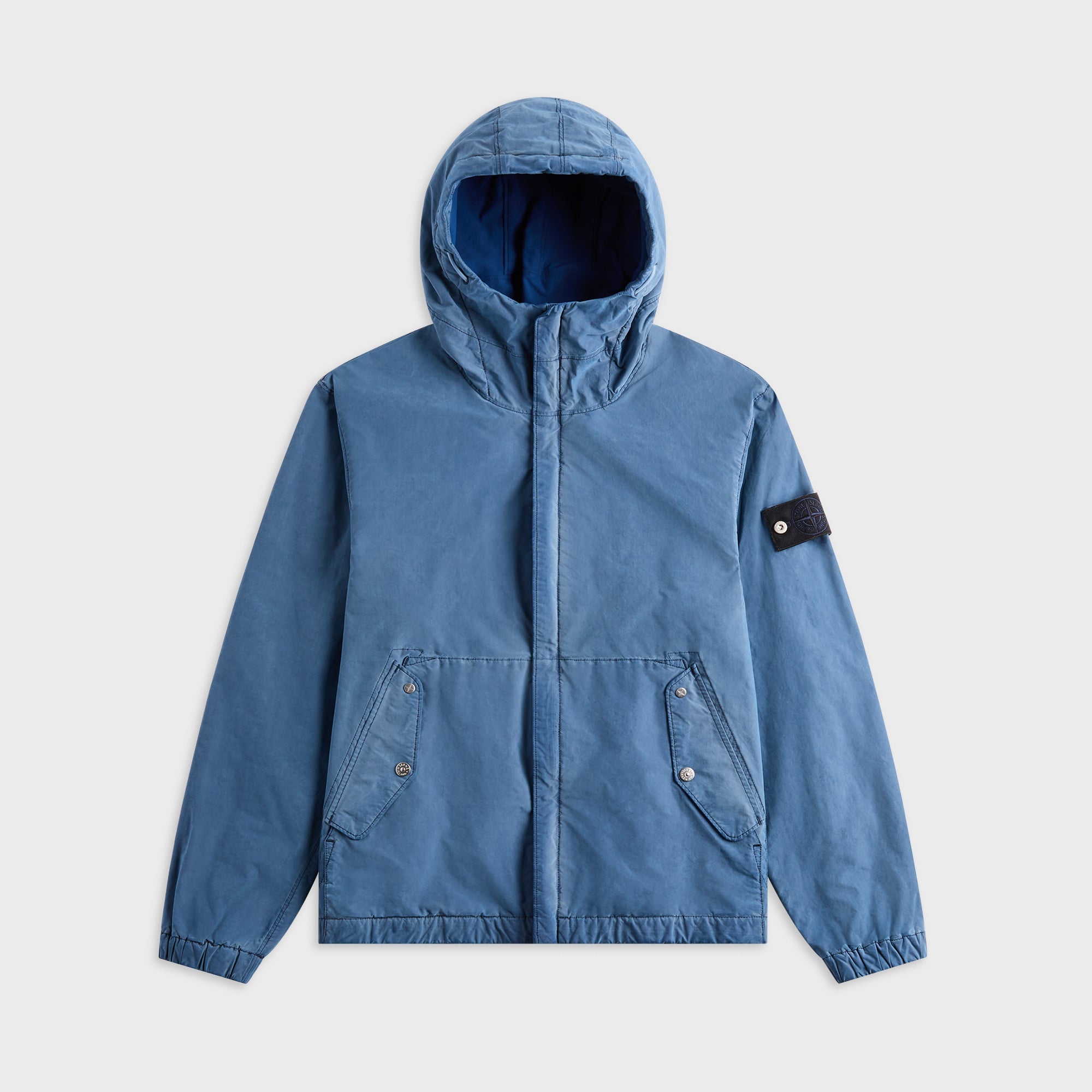 トップス stone  23aw hooded knit zip M Stone Island Zip Knit Hoodie - Lead Grey – Kith