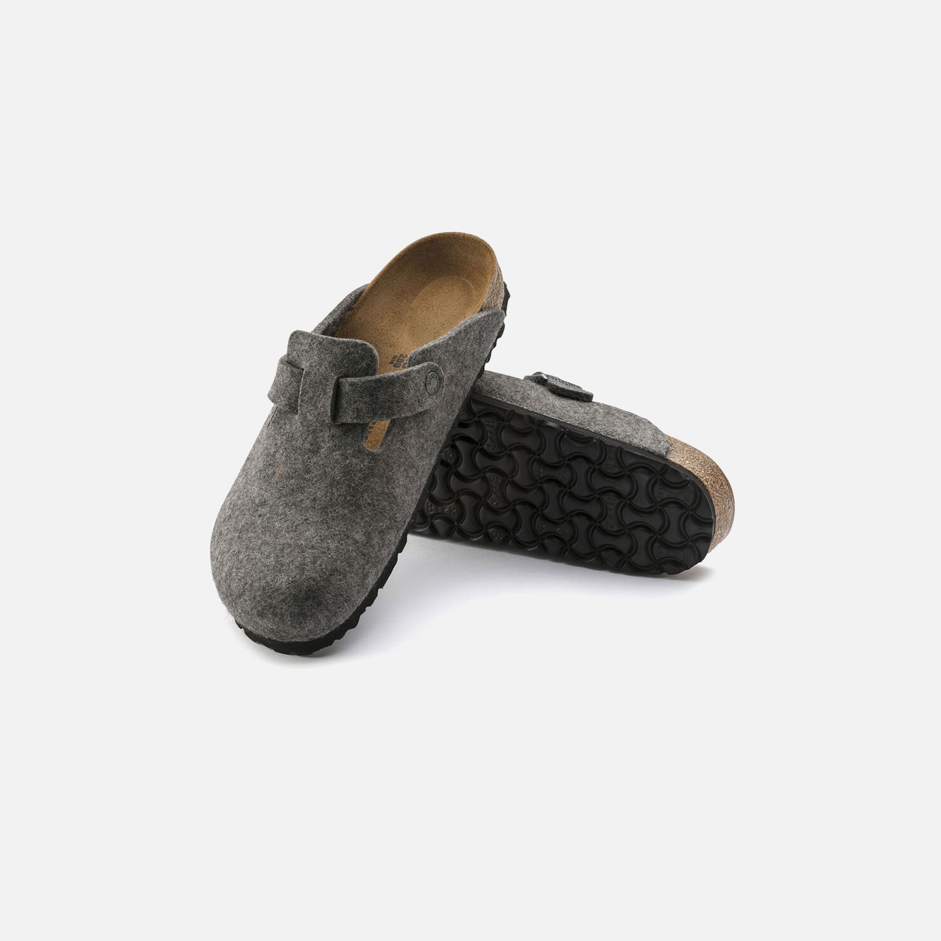 Birkenstock Boston Wool - Light Gray