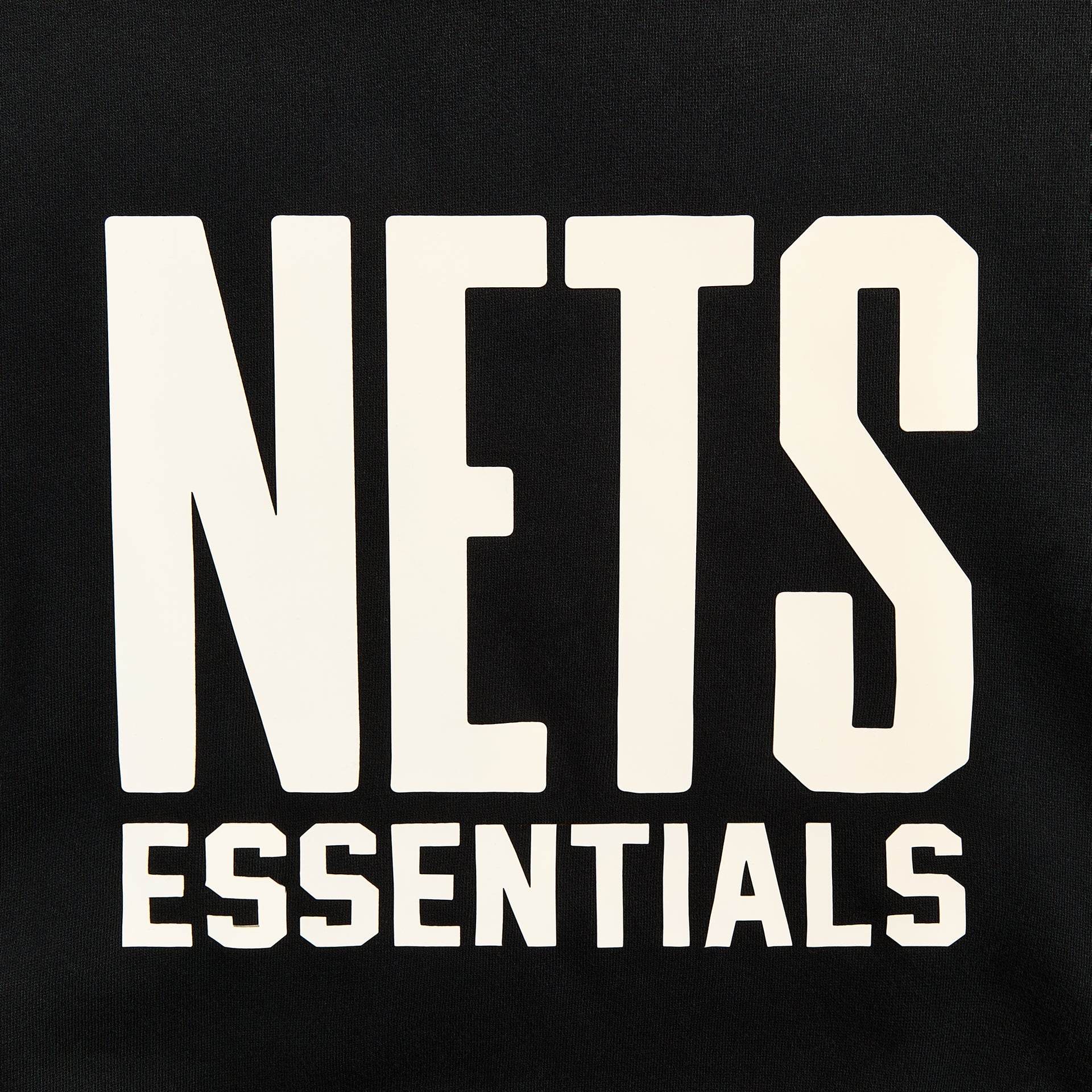 Essentials Nets Core Fleece Pull Over Hoodie - Black / Warm Heather