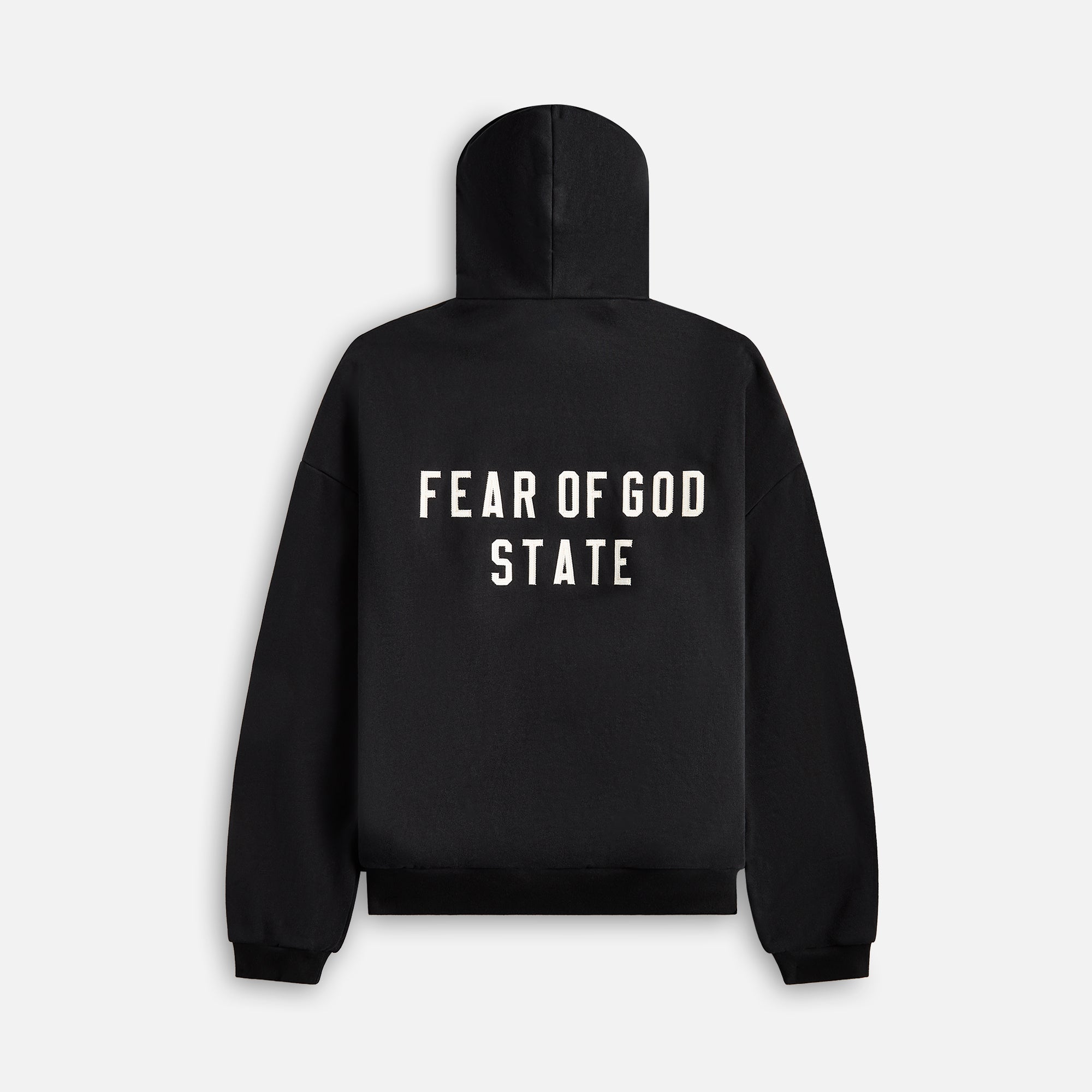 Essentials Heavy Fleece Fullzip Hoodie - Black – Kith