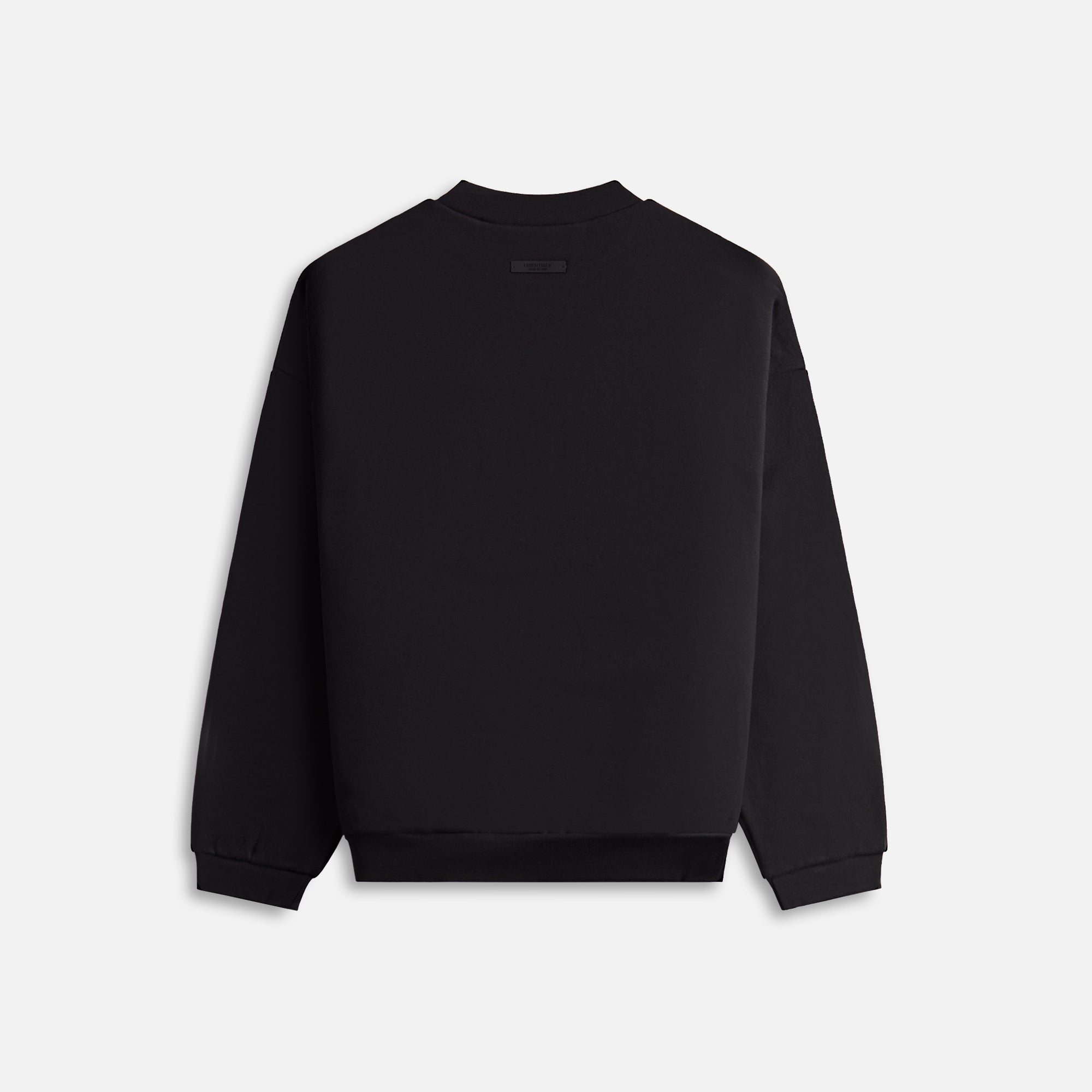 【ESSENTIALS】FLEECE CREWNECK / BLACK(192HO246260F) Fleece Crewneck - Black | ESSENTIALS | Fear of God