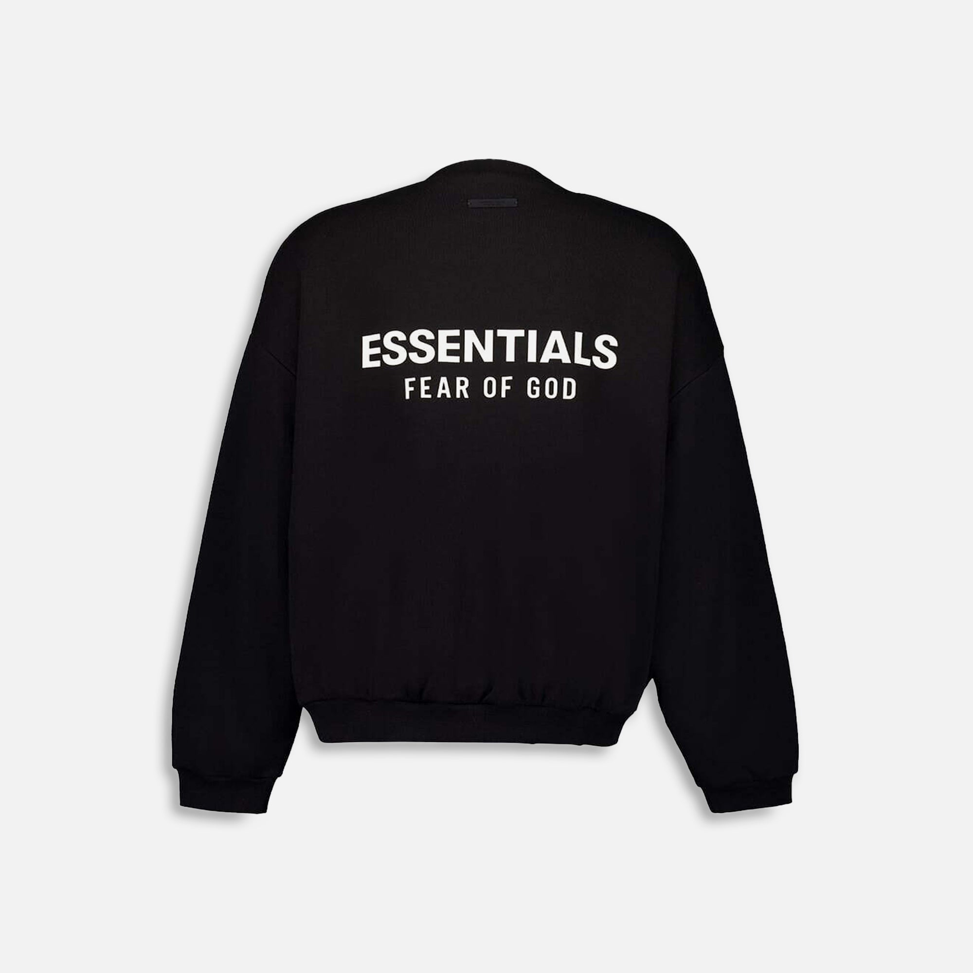 【ESSENTIALS】FLEECE CREWNECK / BLACK(192HO246260F) Buy Fear of God Essentials Fleece Crewneck II 'Black