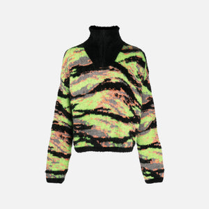 ERL Unisex Jacquard Tiger Sweater Knit - Green Rave Camo