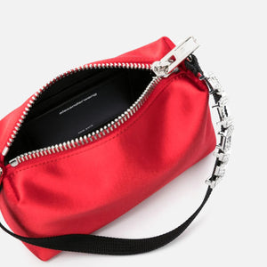 ALEXANDER WANG: clutch in fabric with set crystals - Red