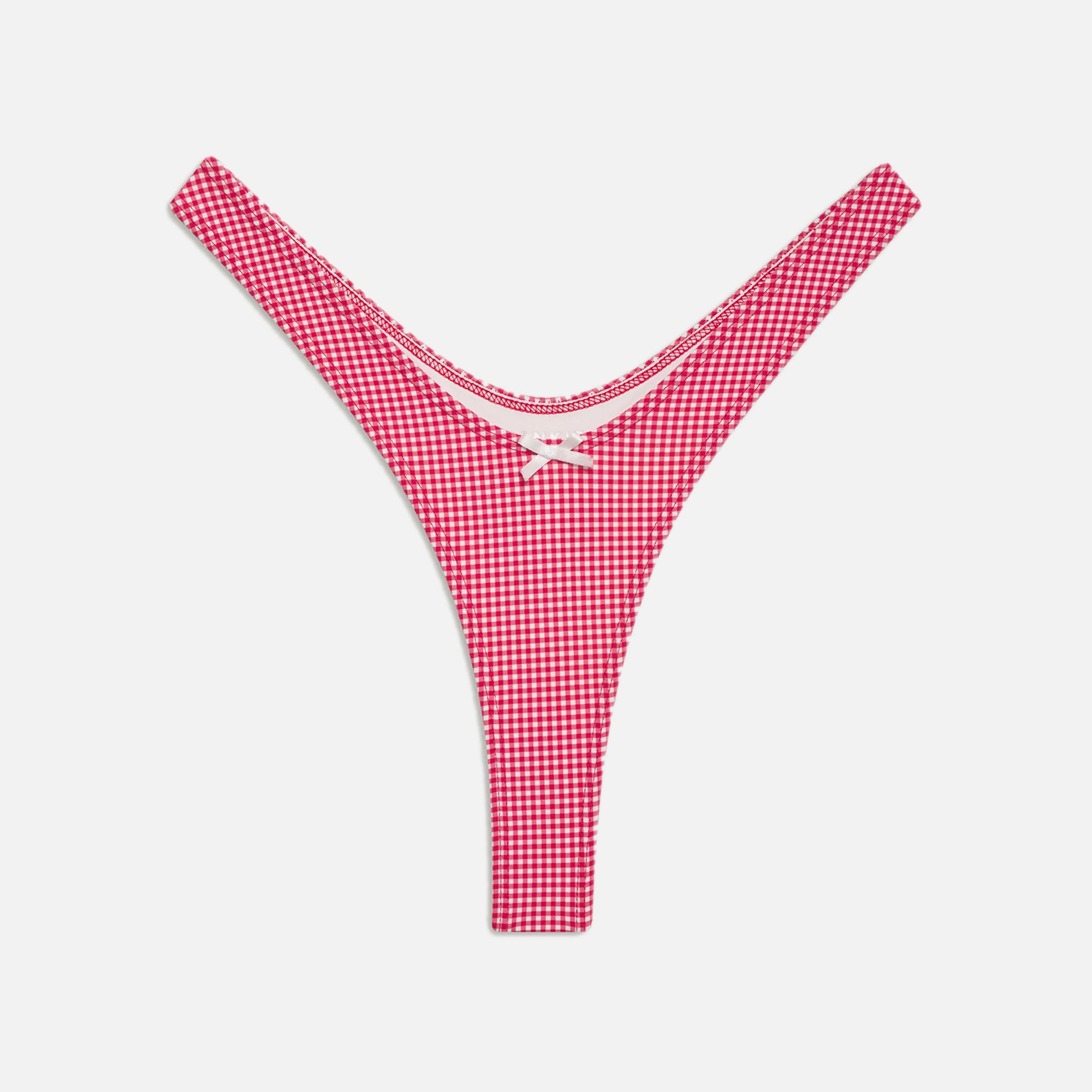 Frankies Bikinis Full Moon Bottom - Ladybug Gingham