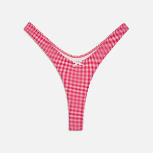 Frankies Bikinis Full Moon Bottom - Ladybug Gingham