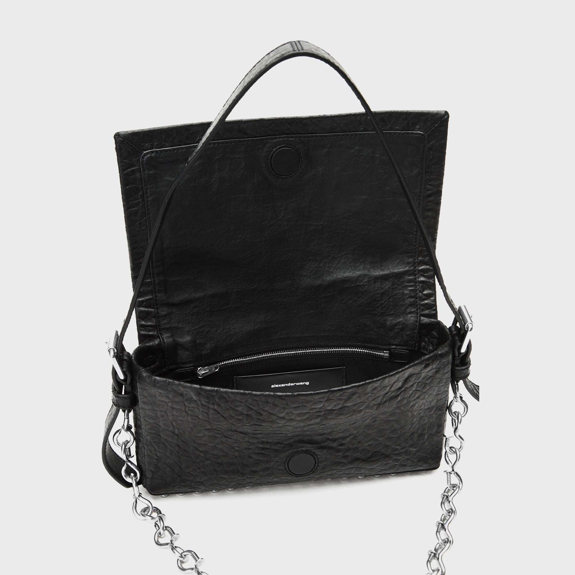 Alexander Wang Ricco Crushed Slim Flap Bag - Black – Kith