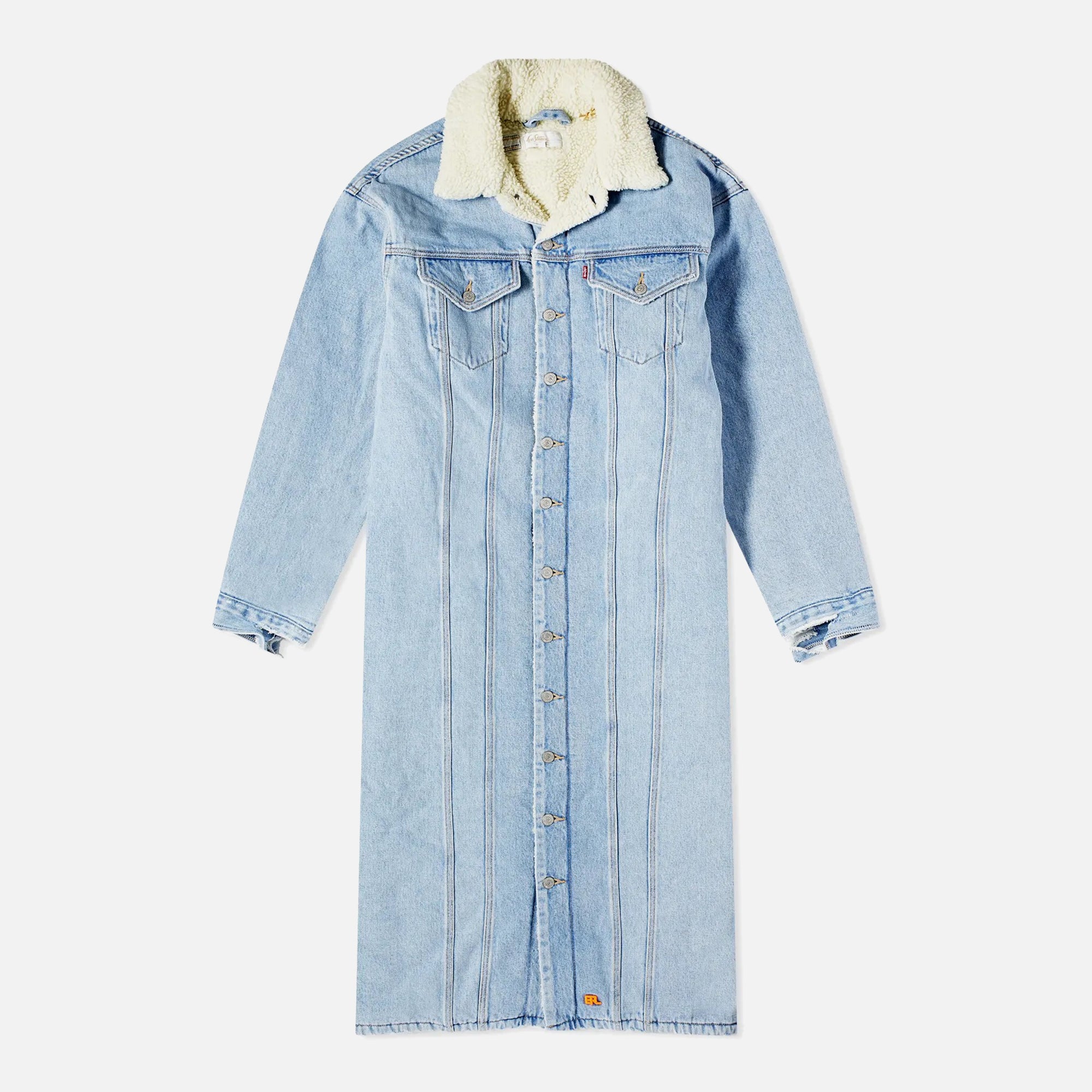 ERL x Levis Unisex Sherpa Duster - Blue – Kith