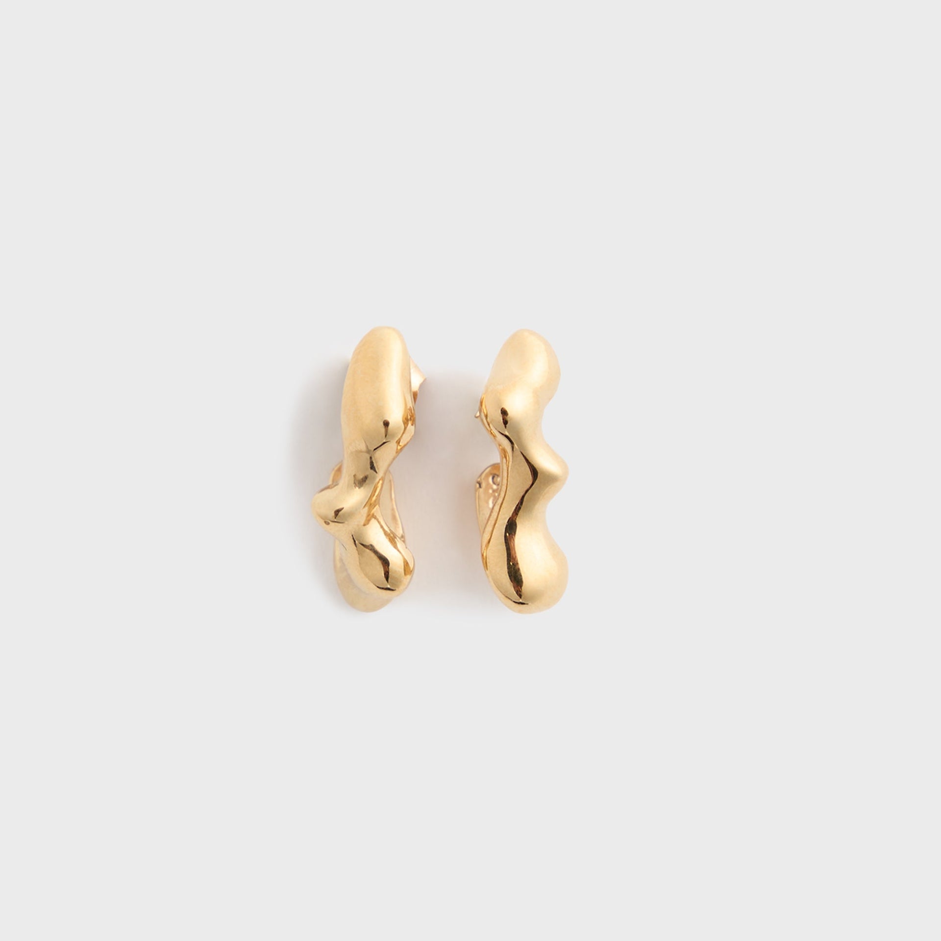 Faris Mini Seep Hoop - Gold