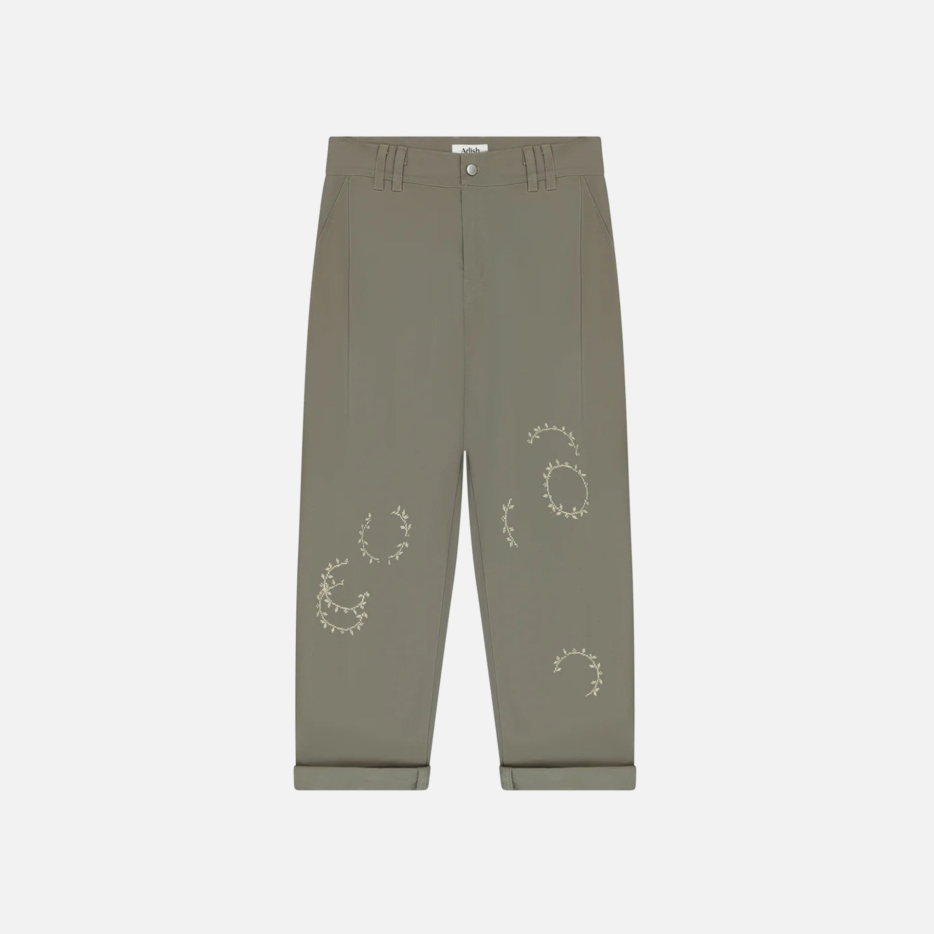Adish Nafnuf Cotton Chino Pants - Grey