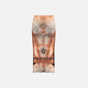 Jean Paul Gaultier Midi Skirt Low Waist - Safe Sex Tattoo