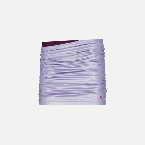 The Attico Glossy Lycra Mini Skirt - Lavender