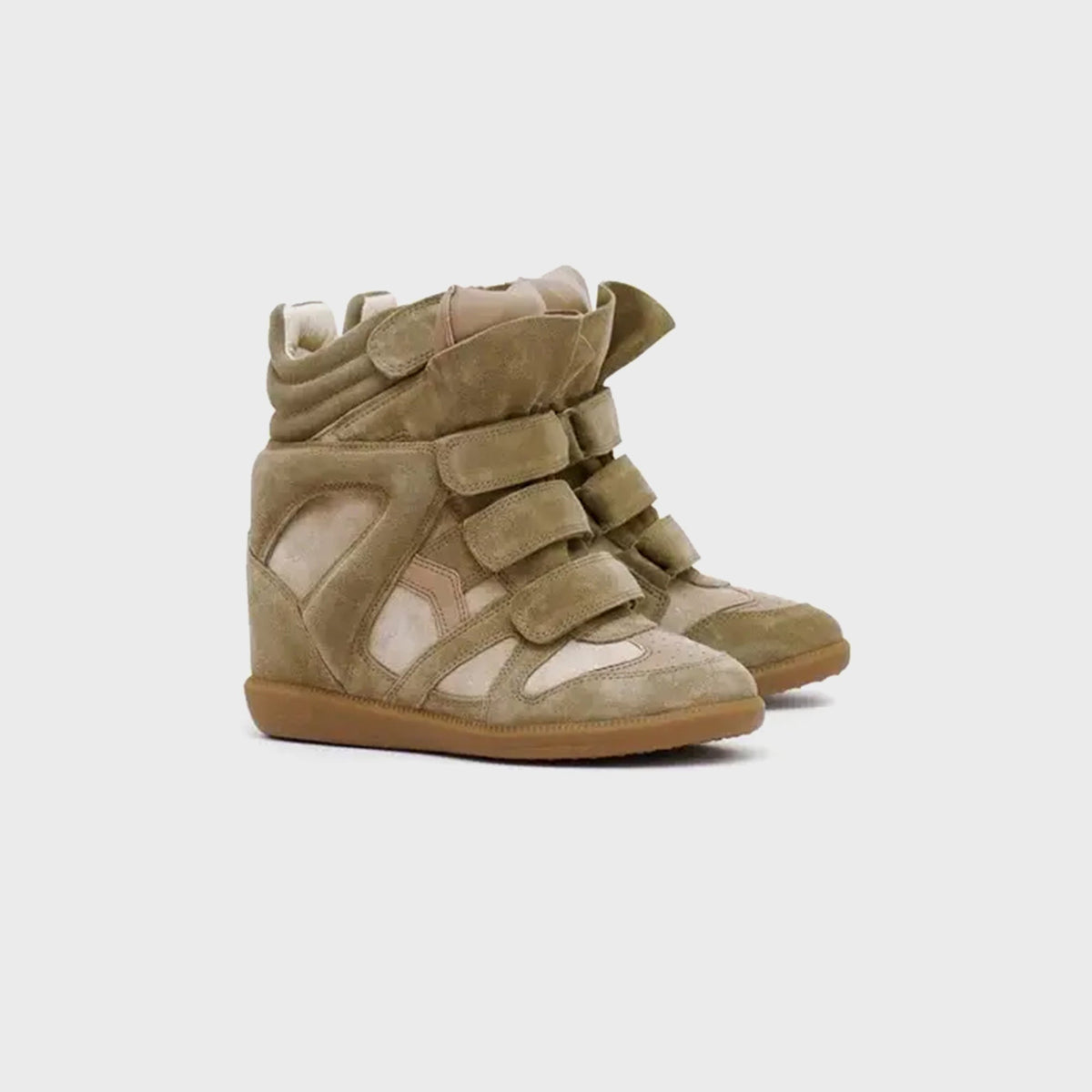 Isabel Marant WMNS Bekett High-Top Sneakers - Taupe