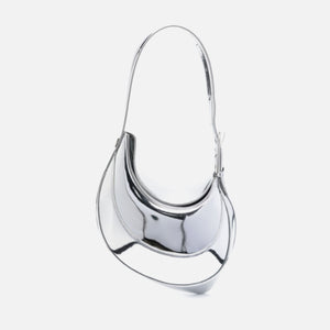 Mugler Curve 02 S Metallic Bag - Chrome