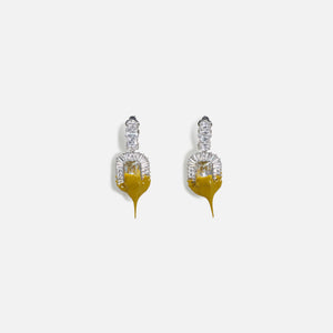Ottolinger Diamond Dip Clip Earrings - Mustard