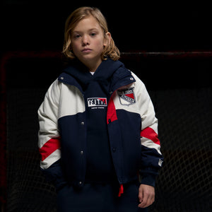 Kith Kids for the New York Rangers Nylon Padded Jacket - Nocturnal