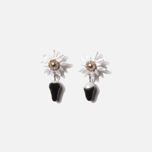 Ottolinger Dipped Edleweiss Earrings - Black