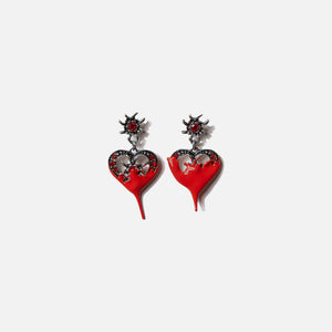 Ottolinger Dipped Heart Earrings - Red
