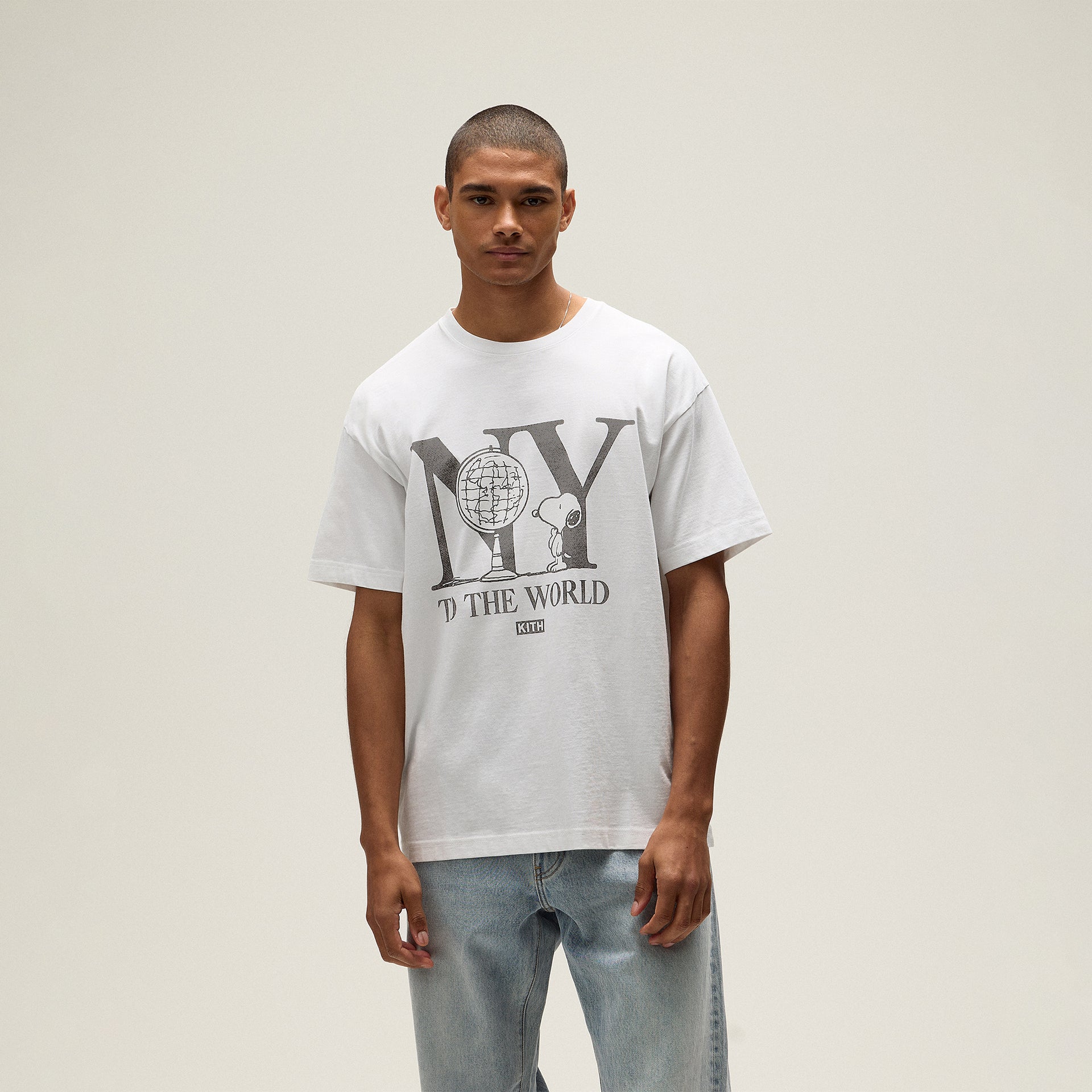 Kith for Peanuts New York To The World Vintage Tee - White