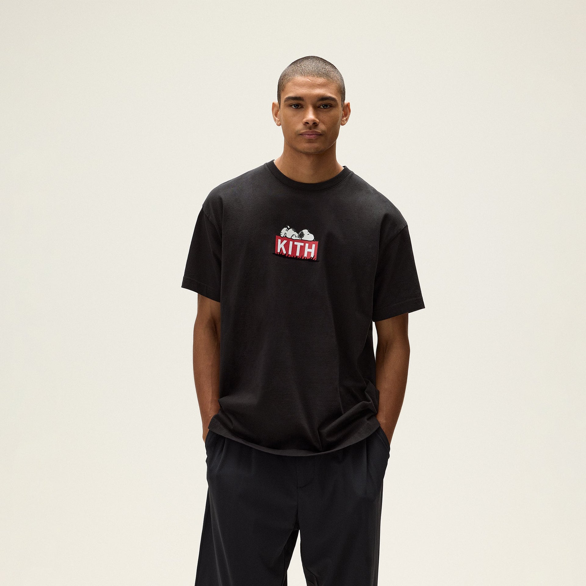 Kith for Peanuts Doghouse Classic Logo Tee - Black PH
