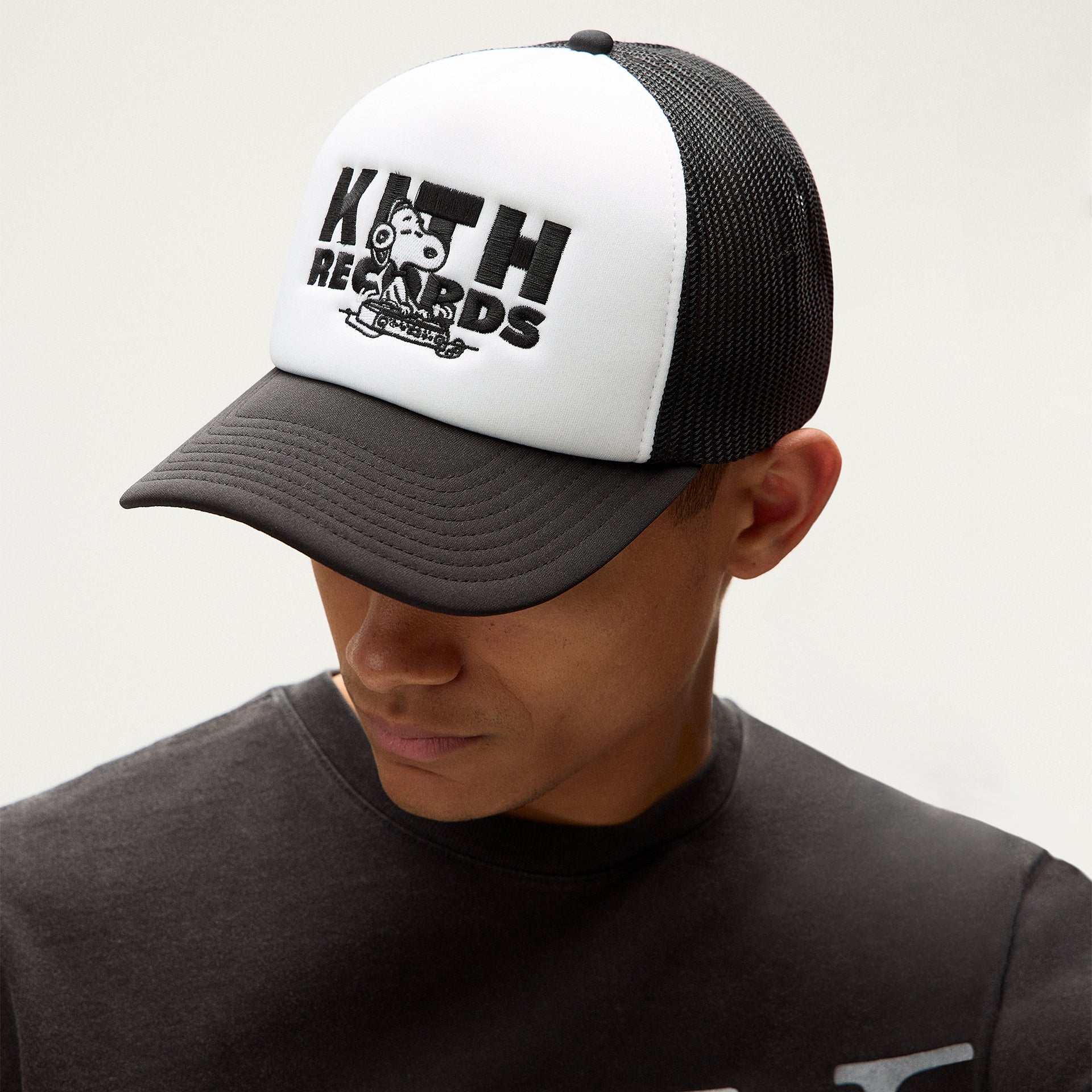 Kith for Peanuts Kith Records Nolan Poly Foam Trucker - Black