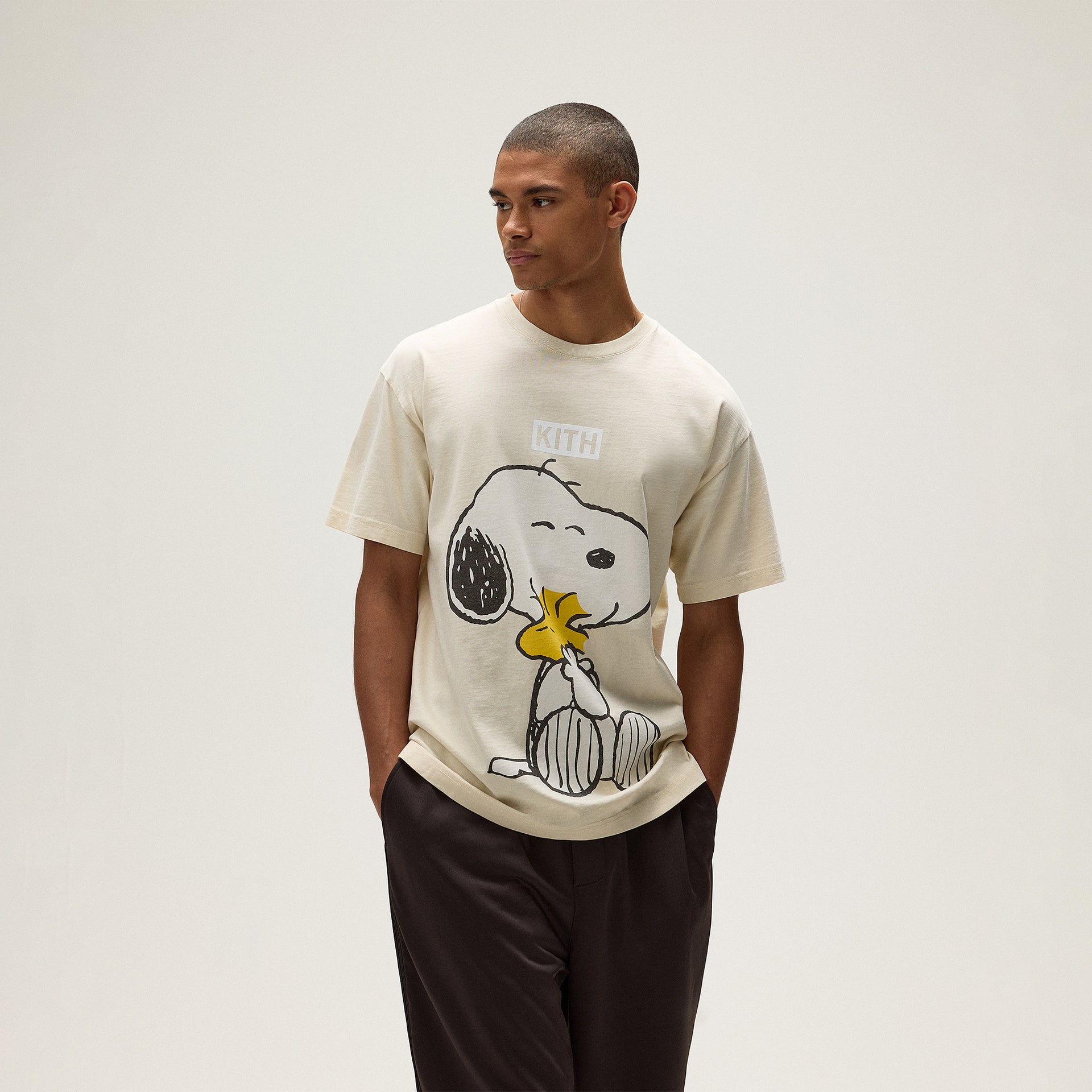 Kith for Peanuts Hug Vintage Tee - Sandrift