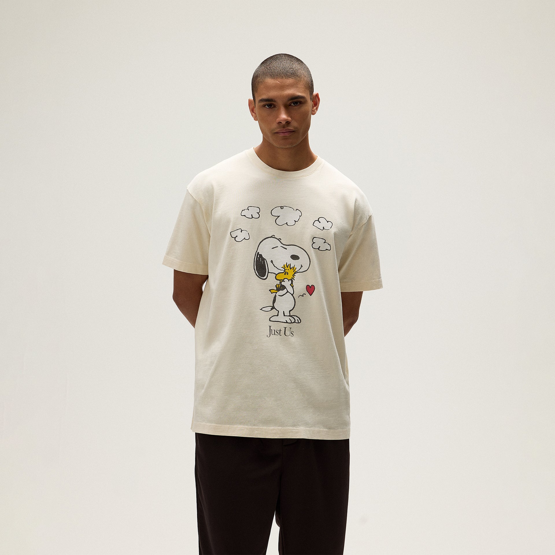 Kith for Peanuts Snoopy Just Us Tee - Sandrift