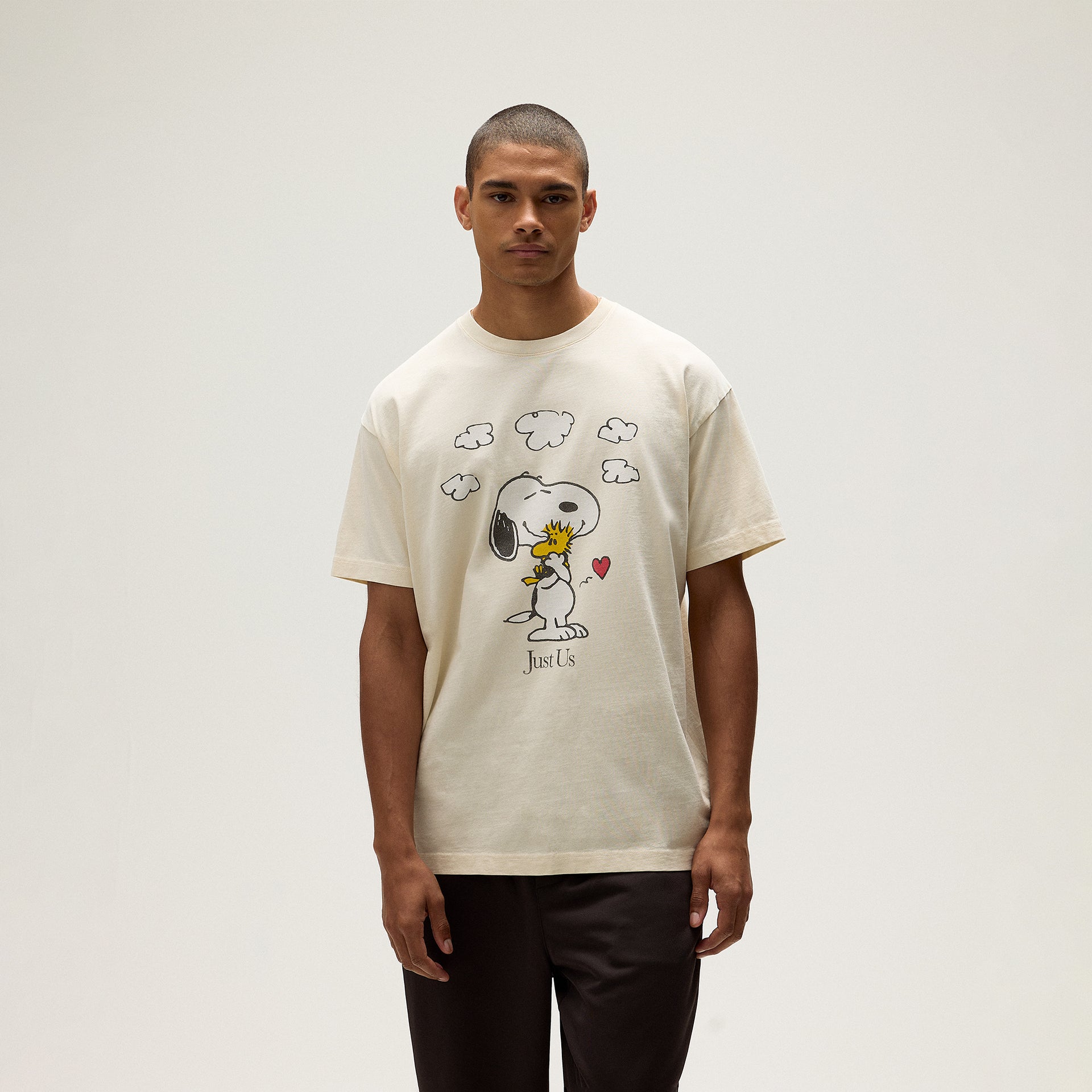 Kith for Peanuts Snoopy Just Us Tee - Sandrift