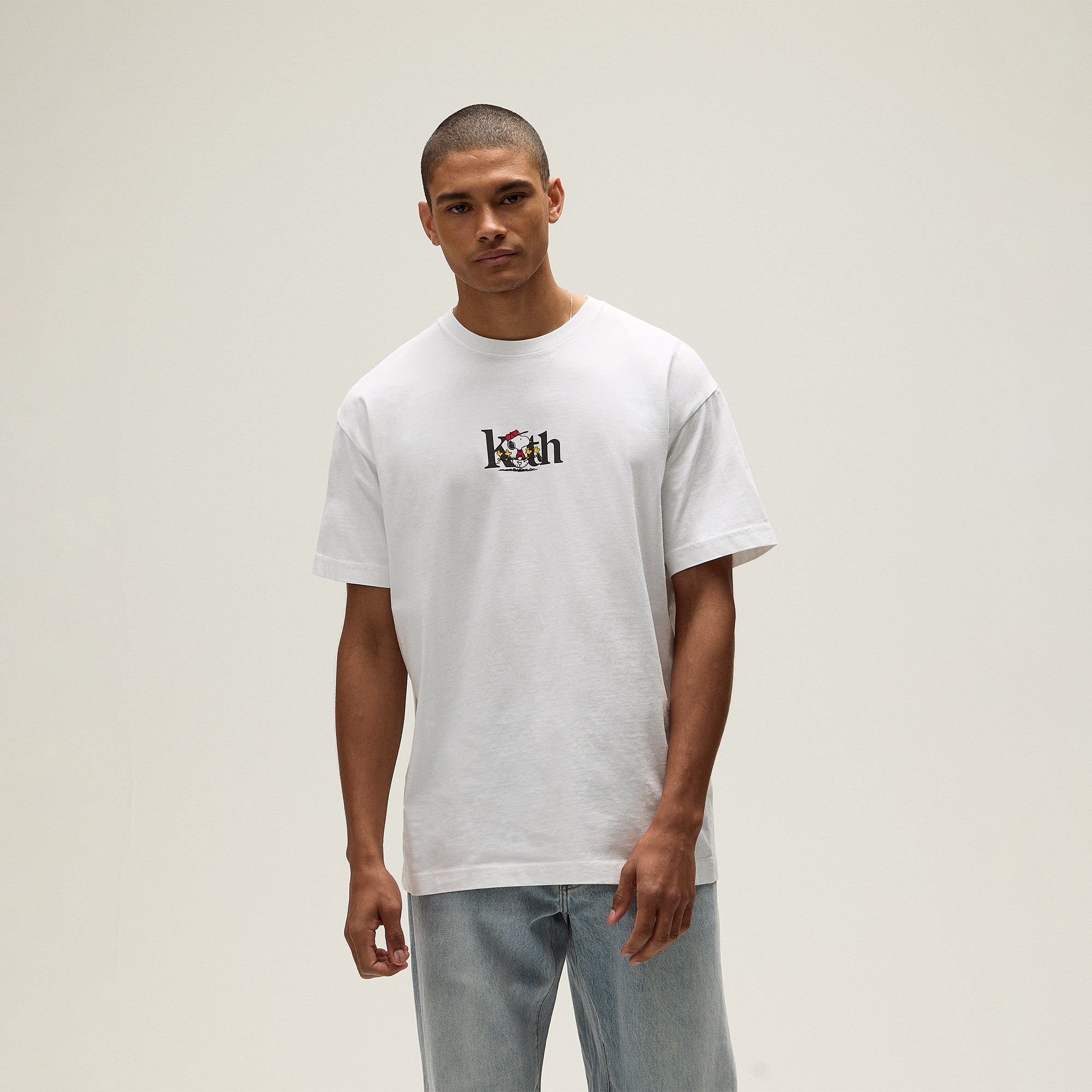 Kith for Peanuts Golf Serif Tee - White PH Kith for Peanuts Golf Serif Tee - White PH