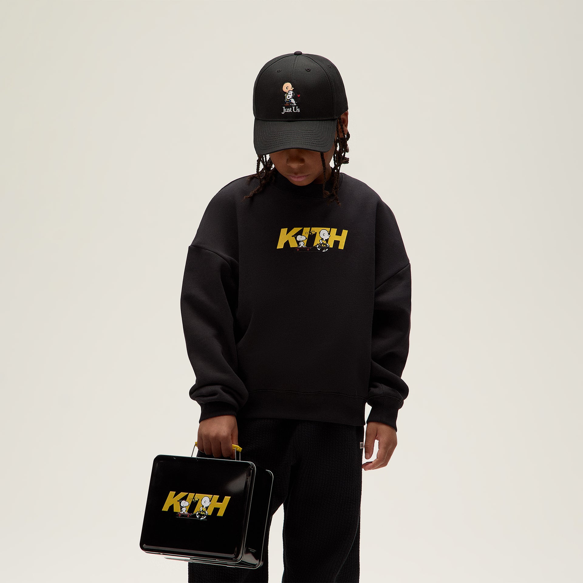 Kith Kids for Peanuts Charlie Brown & Snoopy Skate Lunch Box - Black