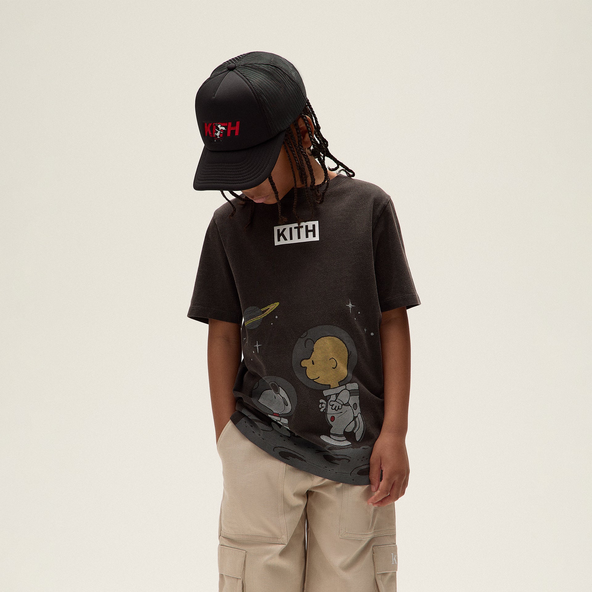 Kith Kids for Peanuts Space Vintage Tee - Black