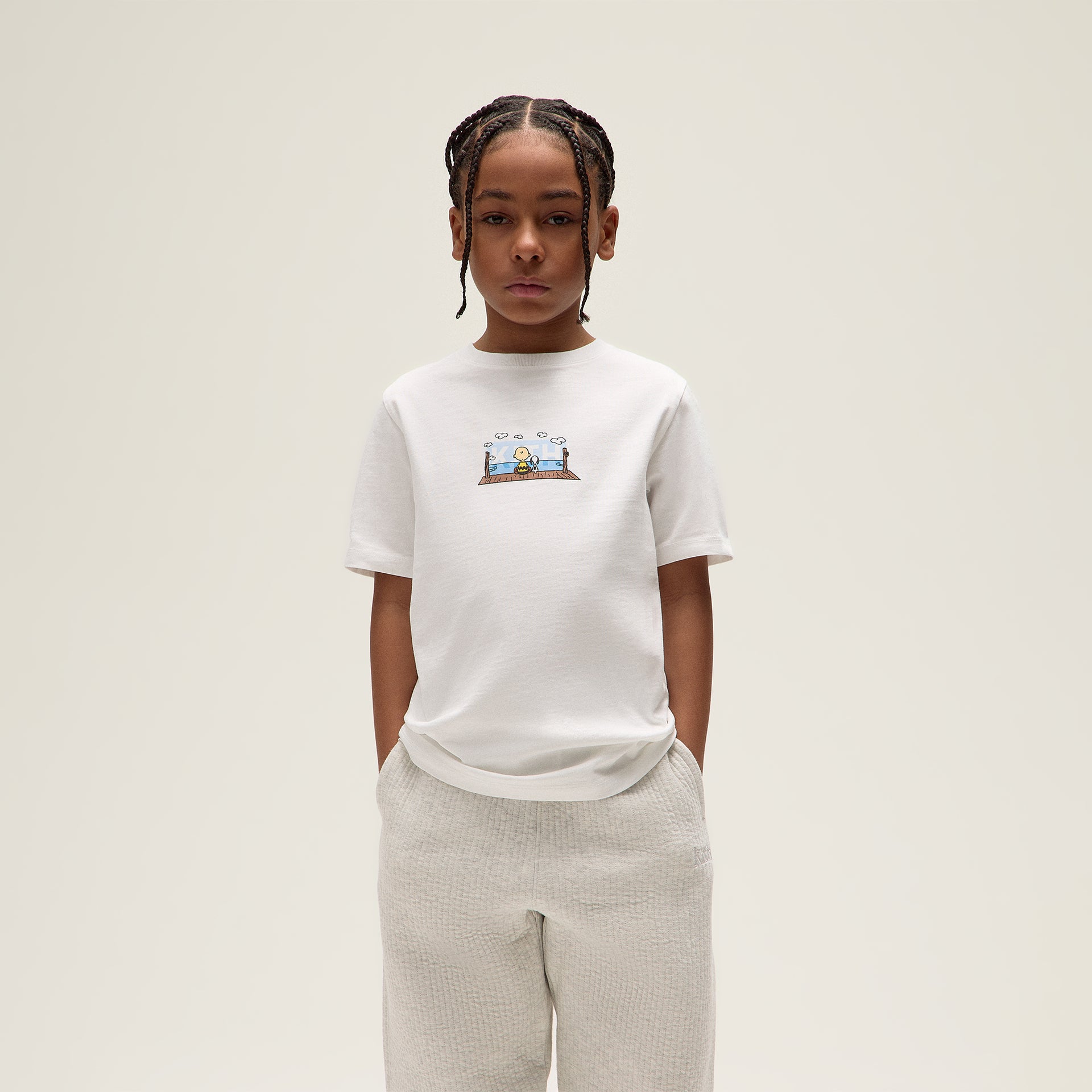 Kith Kids for Peanuts Ocean View Classic Logo Tee - White